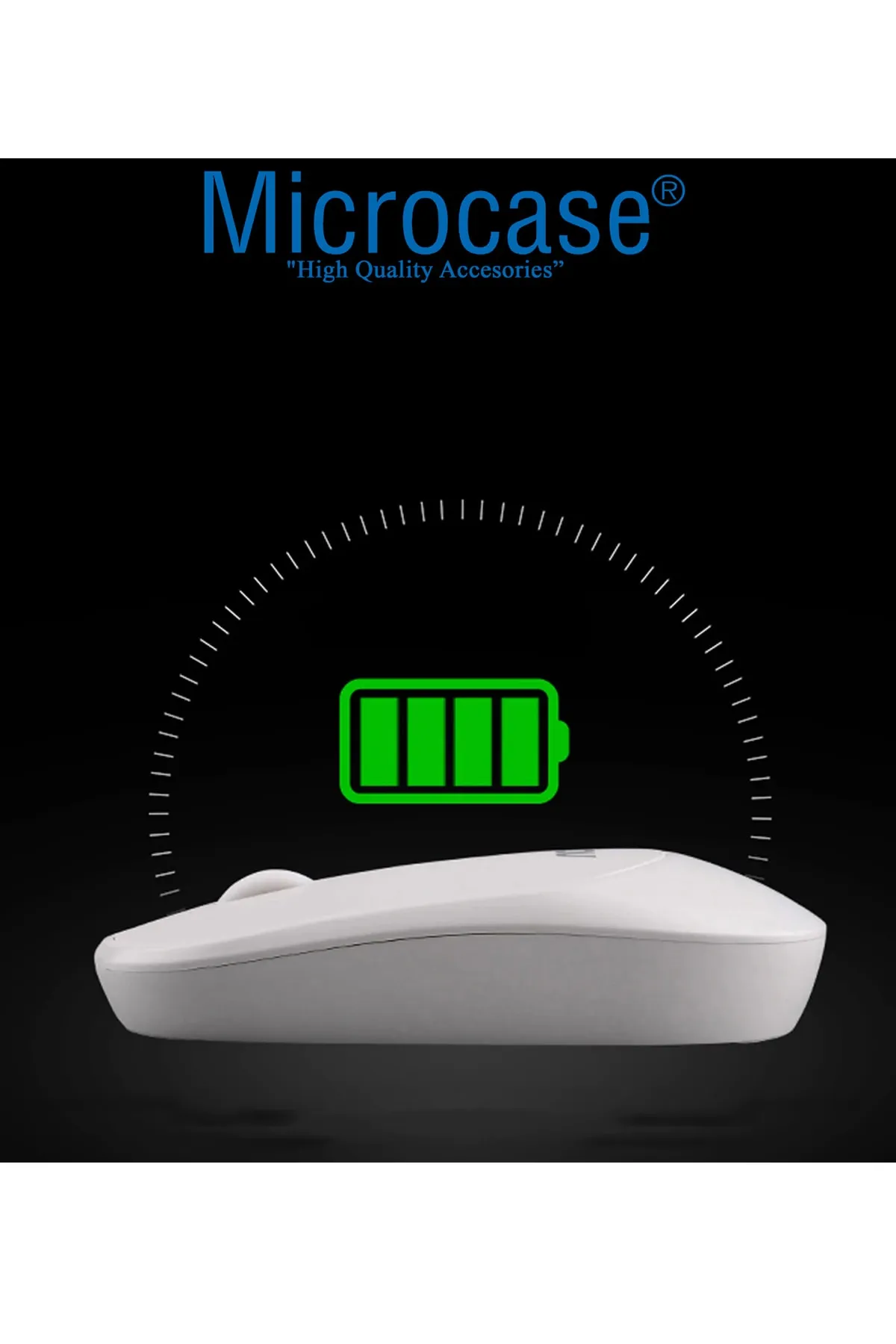 Microcase 1600 Dpı Şarj Edilebilir 2.4 Ghz Bluetooth Kablosuz Mouse - Al2674 Pembe