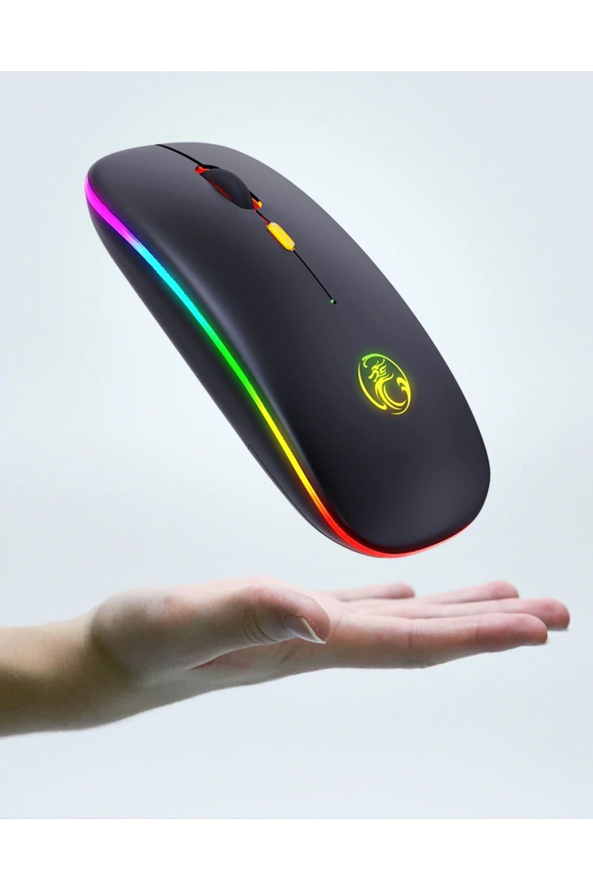 CAFELE 1600dpi Rgb Işıklı Şarjlı Oyuncu Gamer Kablosuz Mouse Fare