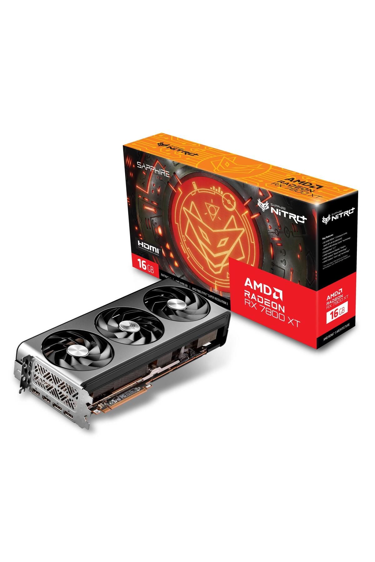 Sapphire 16gb Rx7800xt Nıtro 11330-01-20g Gddr6 256bit Hdmı-dp Pcıe 4.0