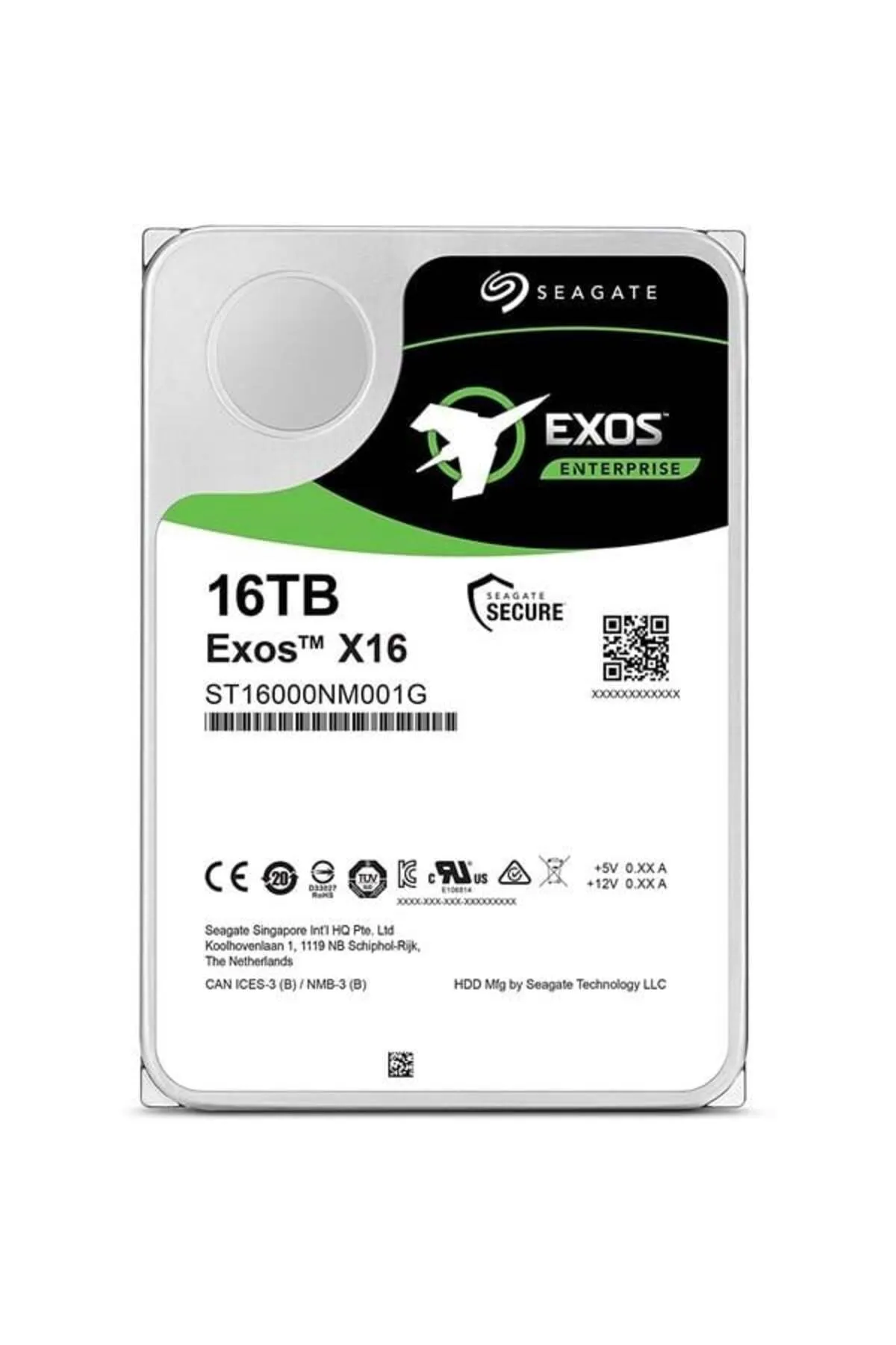 Seagate 16tb Exos X16 St16000nm001g 256mb 7200rpm Sata-3 Nas Ve Güvenlik Diski