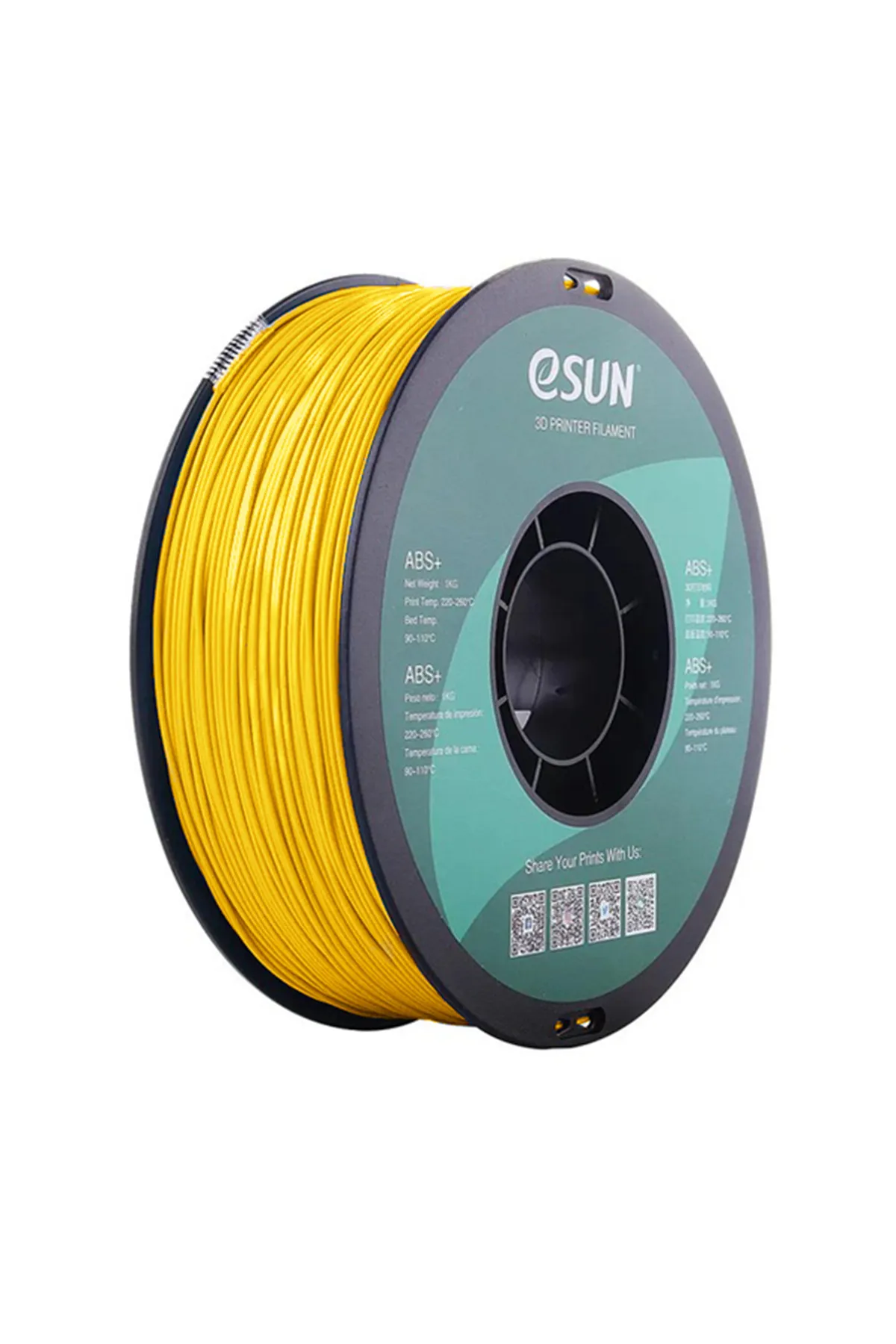 eSun 1,75 mm ABS+ Sarı Filament (1 KG)