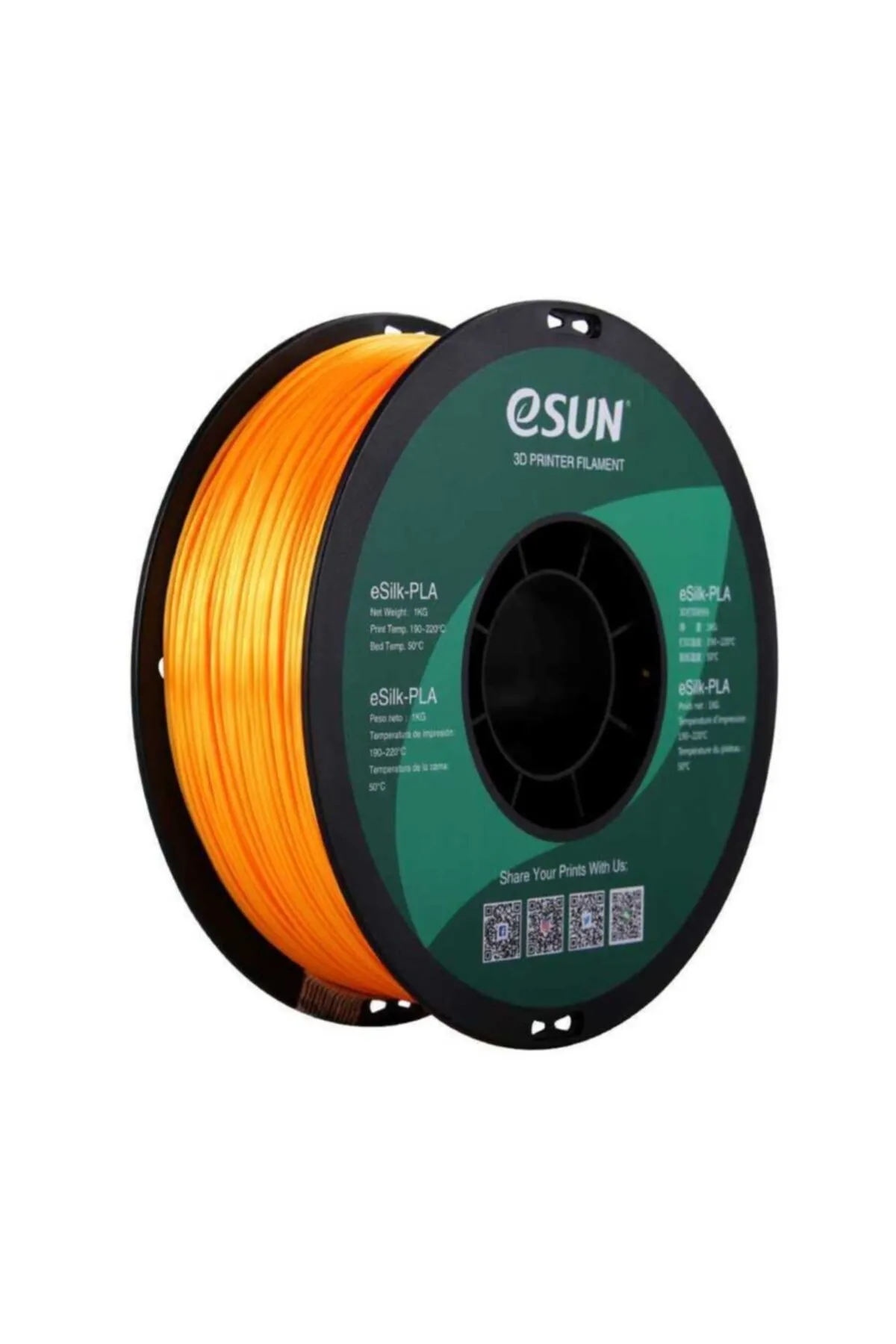 eSun 1,75 Mm Esilk-pla Koyu Sarı Filament (1 Kg)