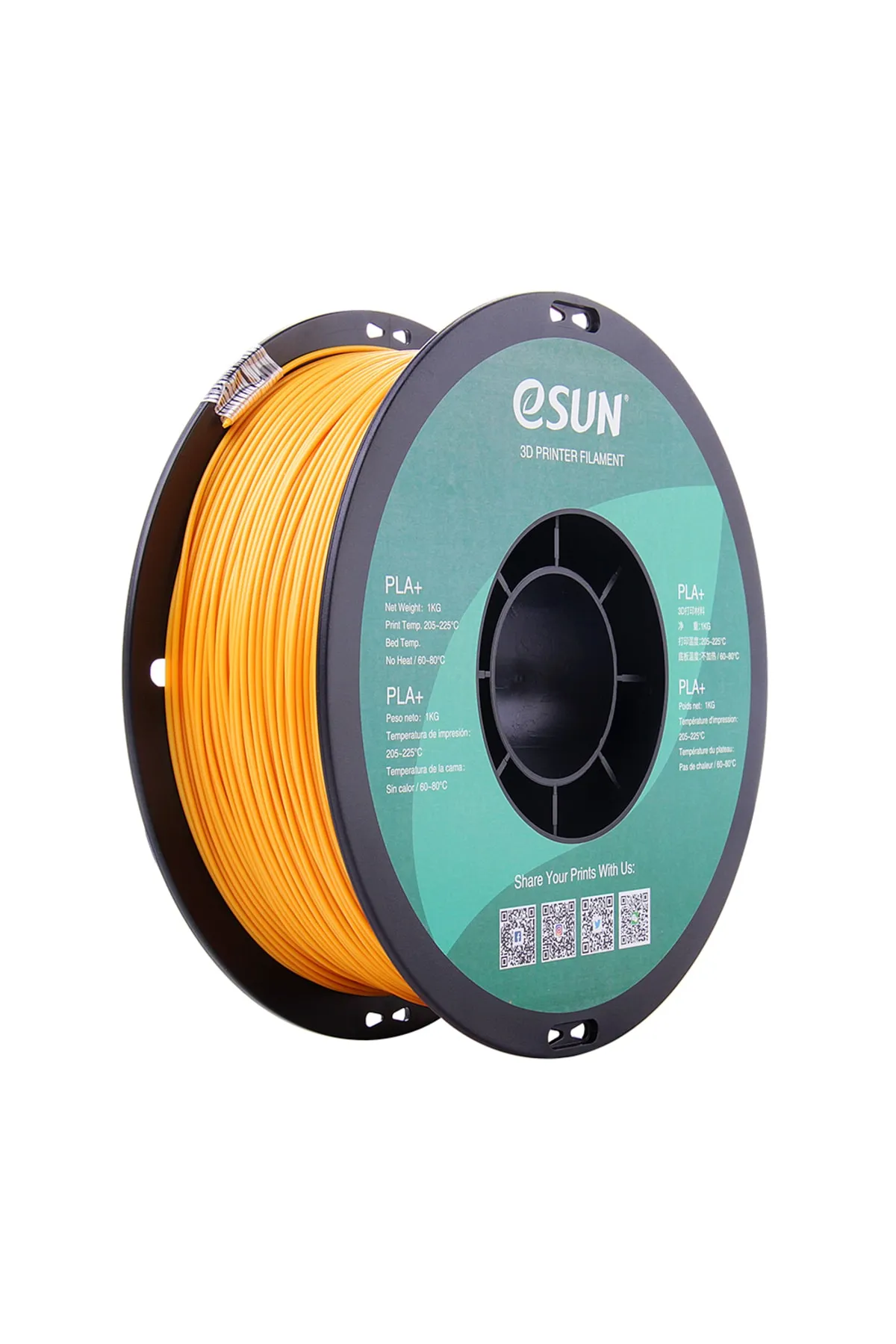 eSun 1,75 Mm Pla Plus (pla+) Altın Rengi Filament (1 Kg)