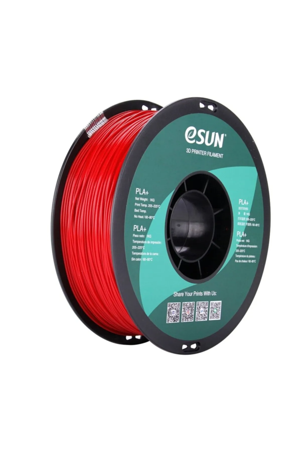 eSun 1,75 Mm Pla Plus (pla ) Itfaiye Kırmızısı Filament (1 KG)