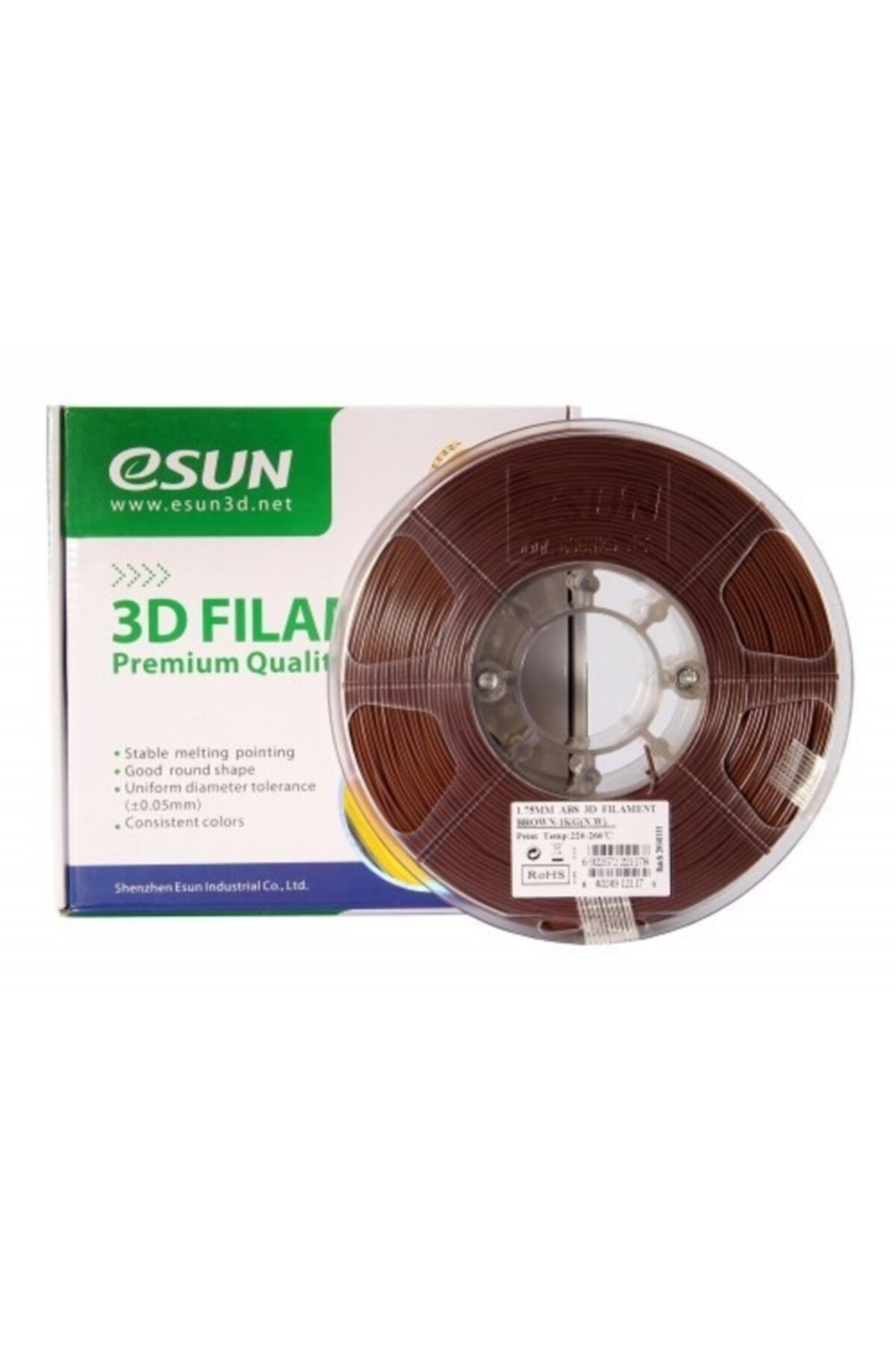 eSun 1,75 mm Pla Plus (pla+) Kahverengi Filament 1 kg