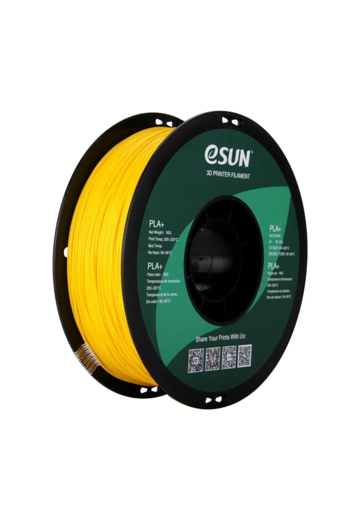 eSun 1,75 Mm Pla Plus (pla ) Sarı Filament (1 KG)