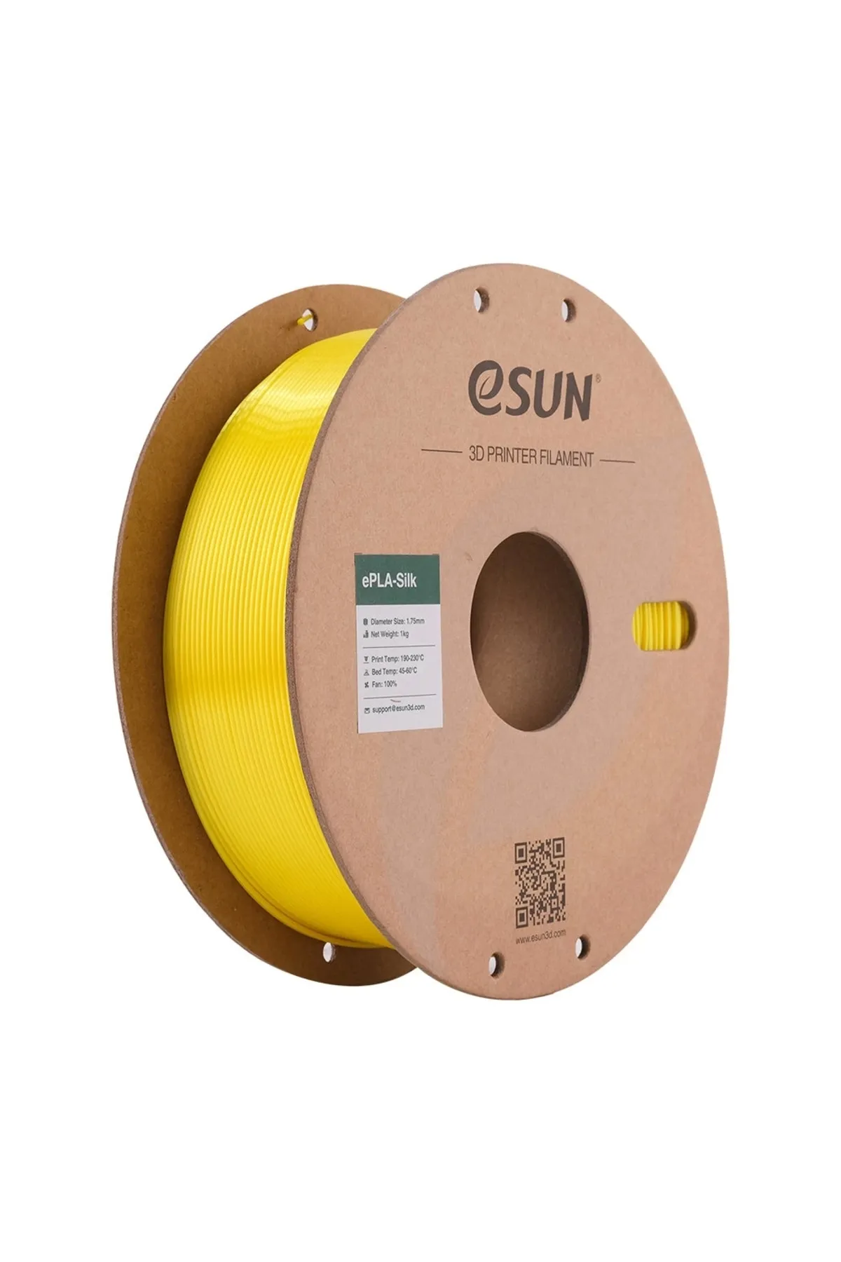 eSun 1.75 Mm Sarı Parlak Yüzeyli Esilk-pla Filament - Yellow