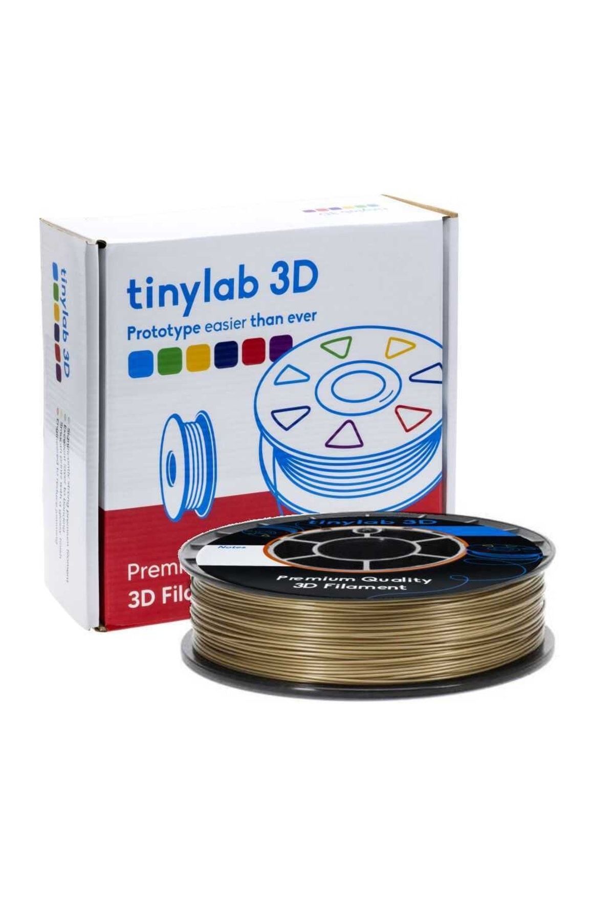 tinylab 3d 1.75mm 1000gr Altın Pla Filament Yüksek Kalite, Çevre Dostu, Mükemmel Yapışma