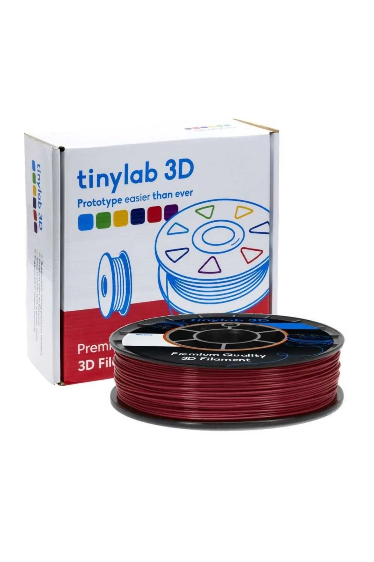 tinylab 3d 1.75mm 1000gr Bordo Pla Filament Yüksek Kalite, Çevre Dostu, Mükemmel Yapışma