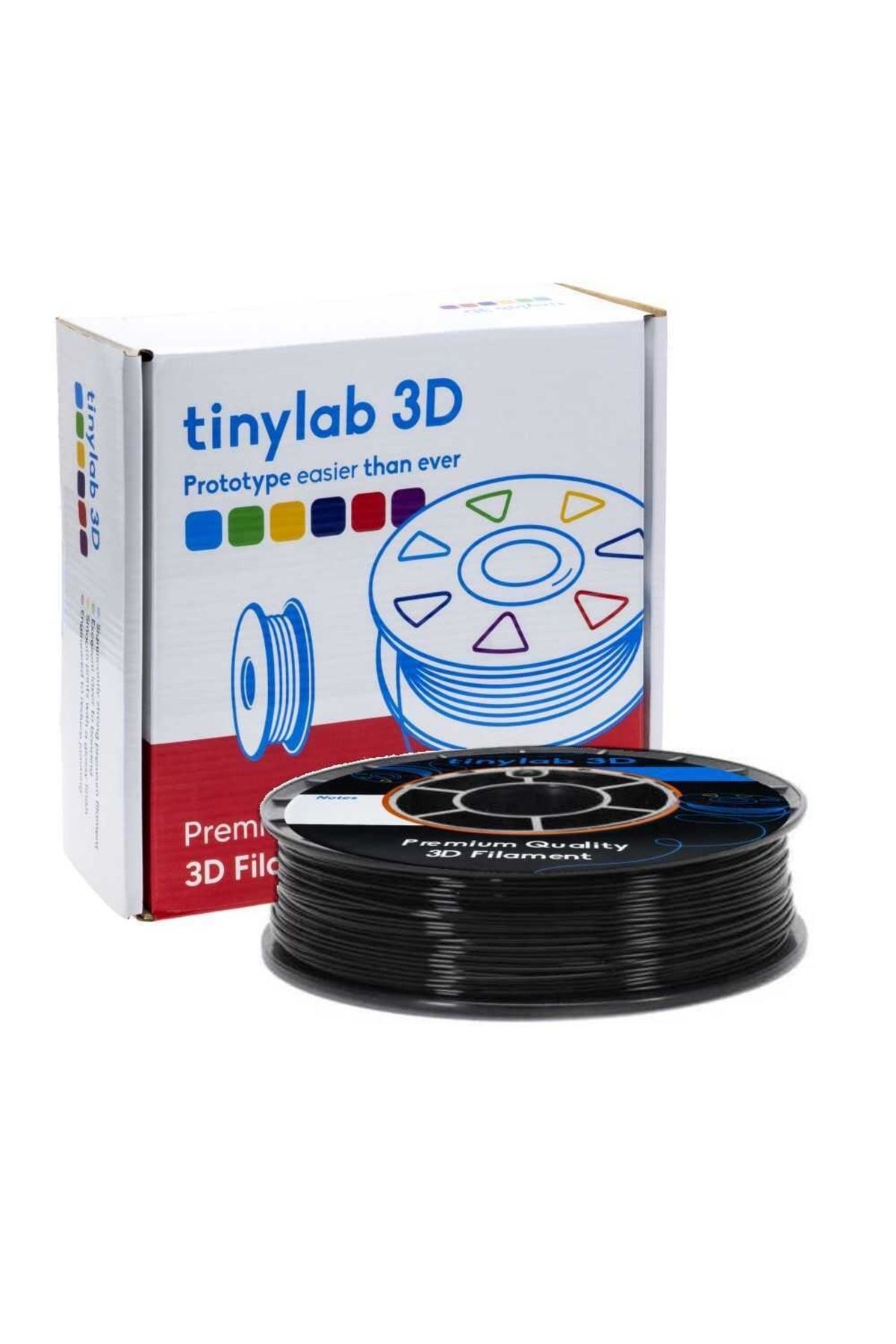 tinylab 3d 1.75mm 1000gr Siyah Abs Filament Yüksek Kalite, Isı Dayanımı, Sorunsuz Yapışma