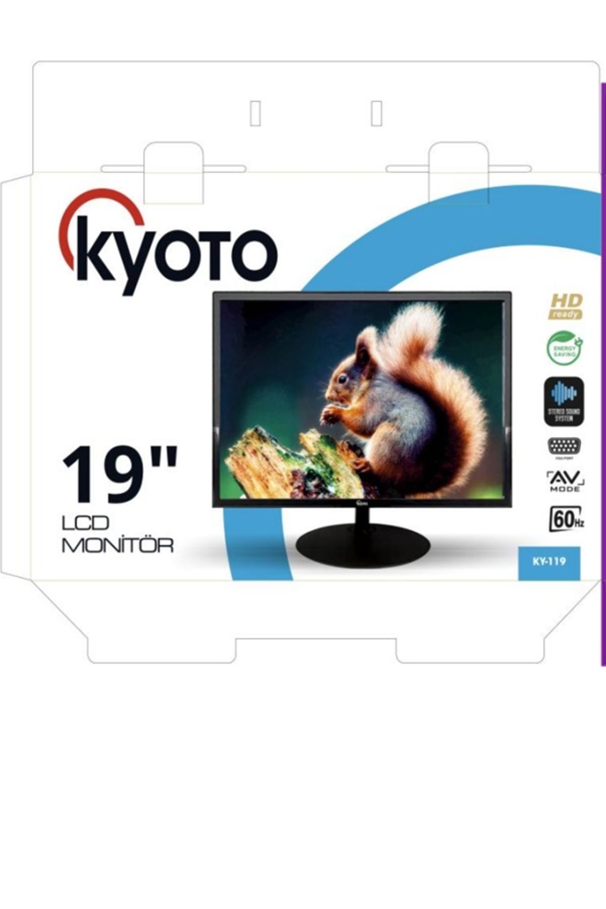 OEM 19'' HD LED CCTV Monitör Vga-HDMI-Rca Girişli Hoparlör