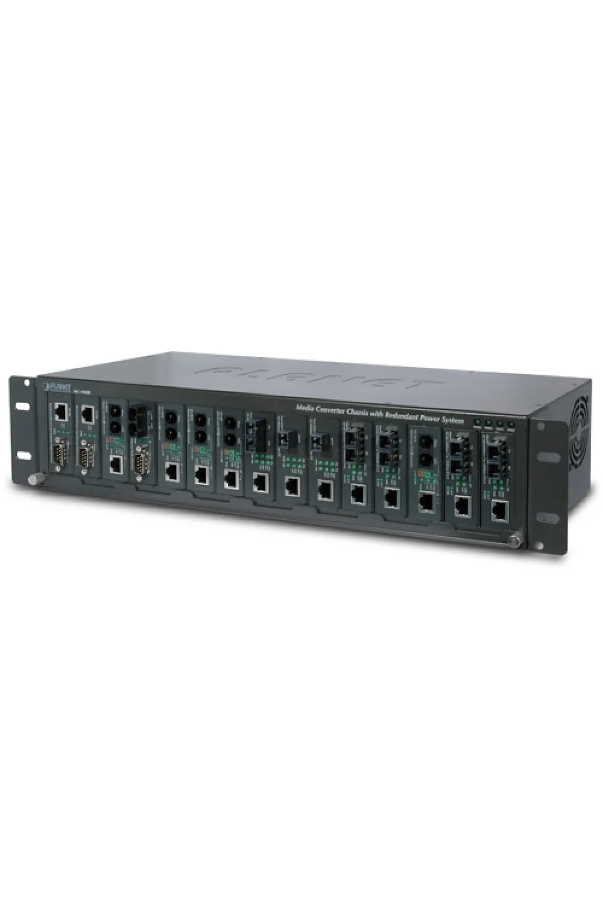 Planet 19-inch 15-slot Media Converter Chassis (AC POWER)