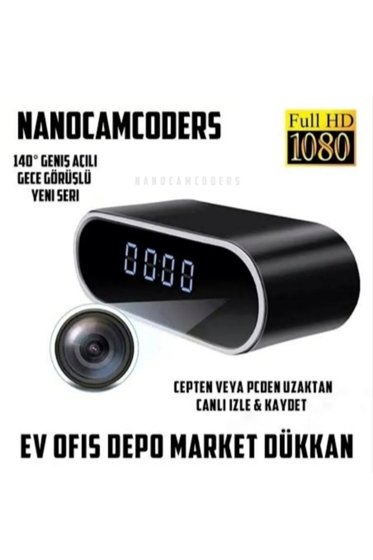 Nanocamcoders 1k ° 1080p Geniş Açı Kamera Wifi Güvenlik Kamerası Mikro Video Gizli Kamera Msk99