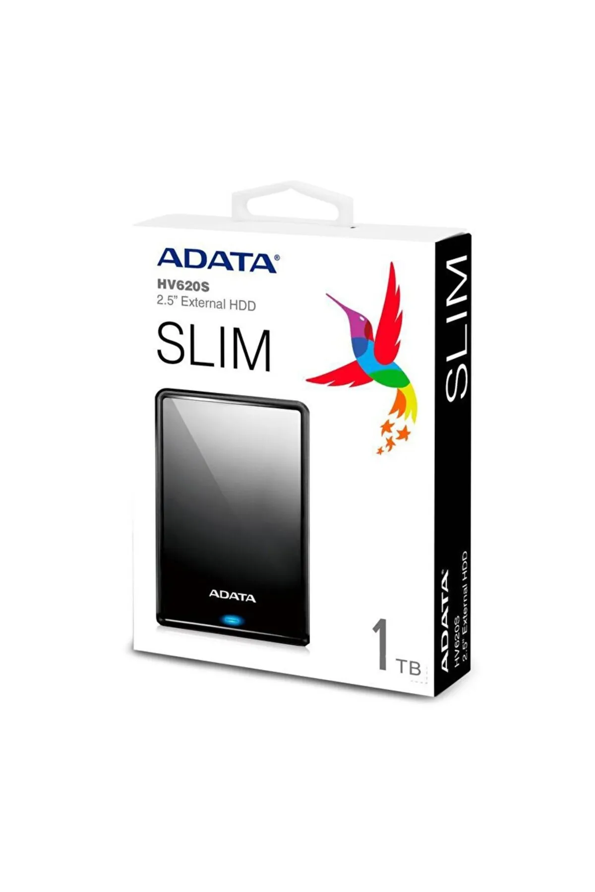 Adata 1Tb Hv620S 2.5" Usb 3.2 Gen1 (Usb 5Gbps) Siyah Harici Taşınabilir Harddisk