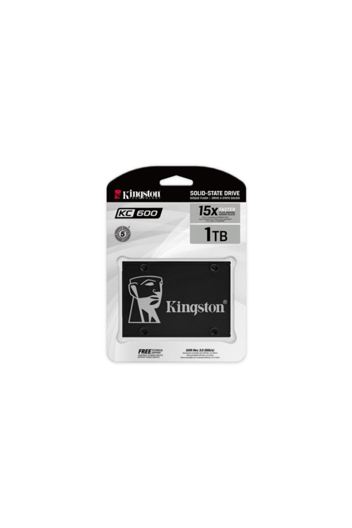 Kingston 1tb Kc600 2.5 Inç Sata 3 Ssd Skc600/1024g