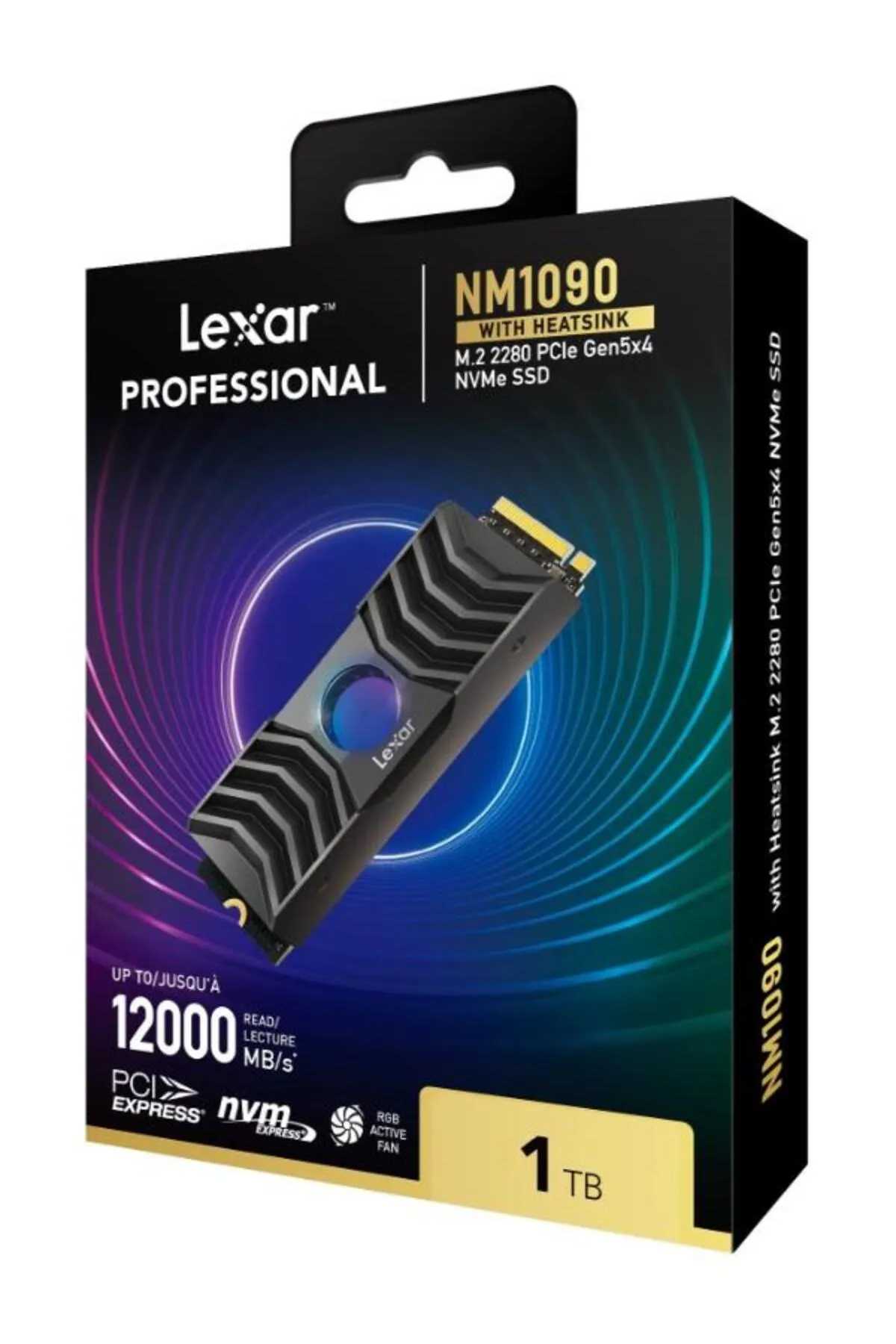 Lexar 1TB LNM1090001T-RNANG 12000MB-11000MB/s M.2 NVMe PCIe Gen5 SSD Disk