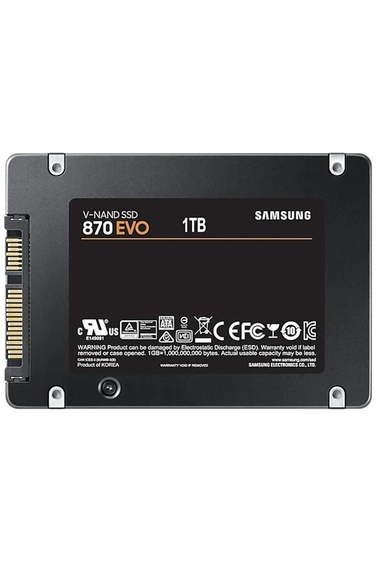 Samsung 1tb Mz-77e1t0bw 870 Evo Sata 3.0 560-530mb-s 2.5" Mz-77e1t0bw Ssd Harddisk