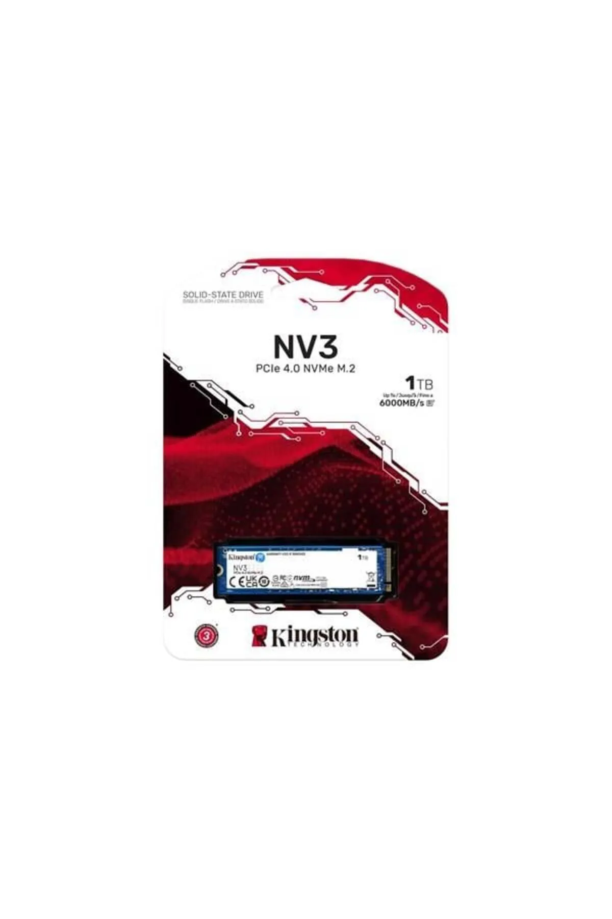 Kingston 1tb Nv3 Snv3s/1000g 6000-4000mb/s M2 Nvme Gen4 Disk