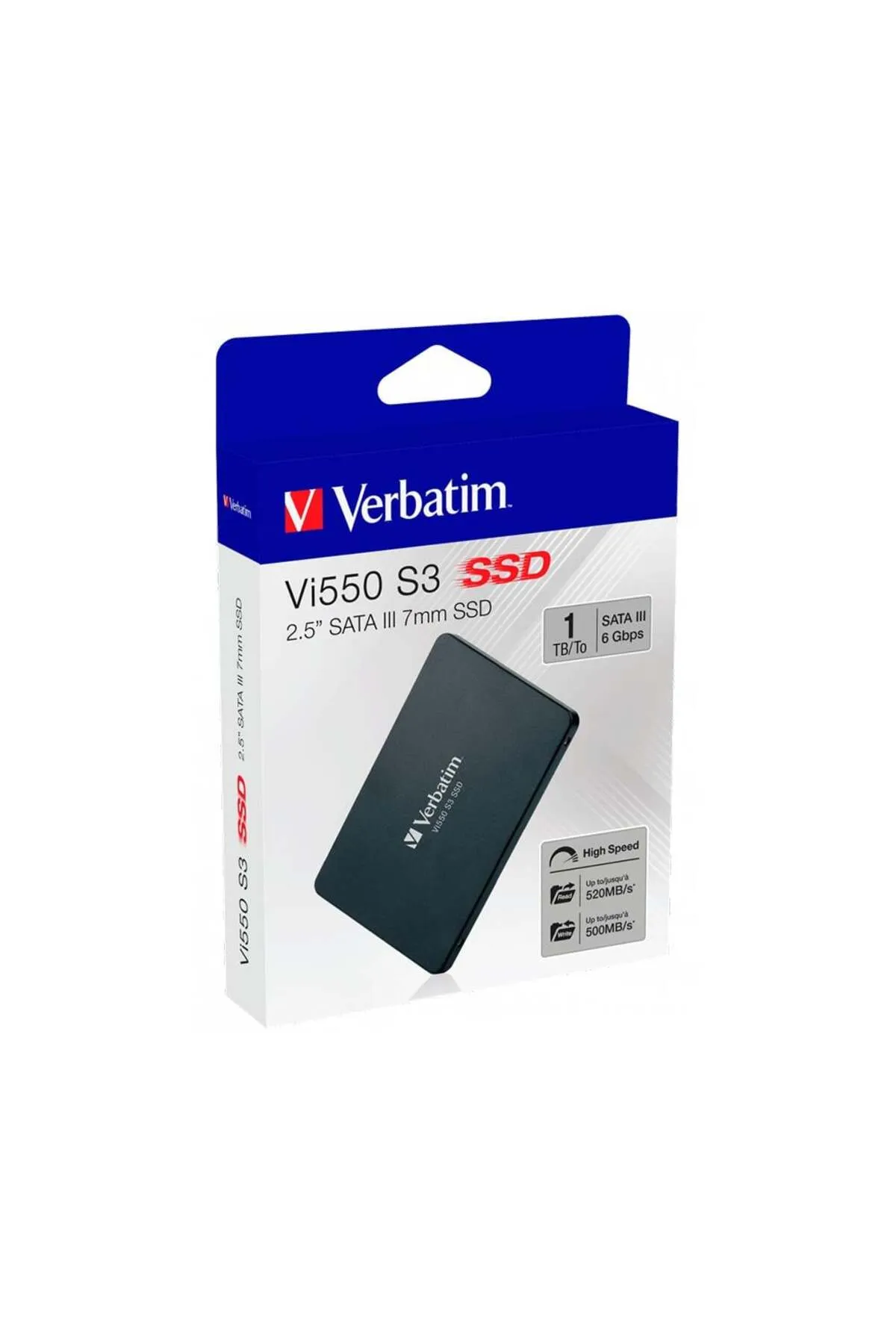 Verbatim 1TB Vi550 S3 SATA 3.0 SSD (Okuma 520MB / Yazma 500MB)