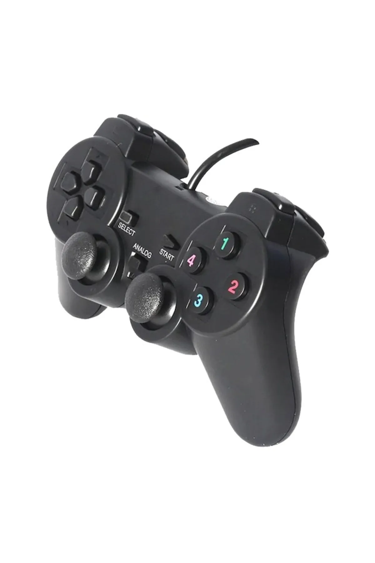 harry 2 Adet Pc/Ps3 Uyumlu 1.8 Metre Kablolu Çift Motor Titreşimli Joystick-Oyun Konsolu Play Station Kolu