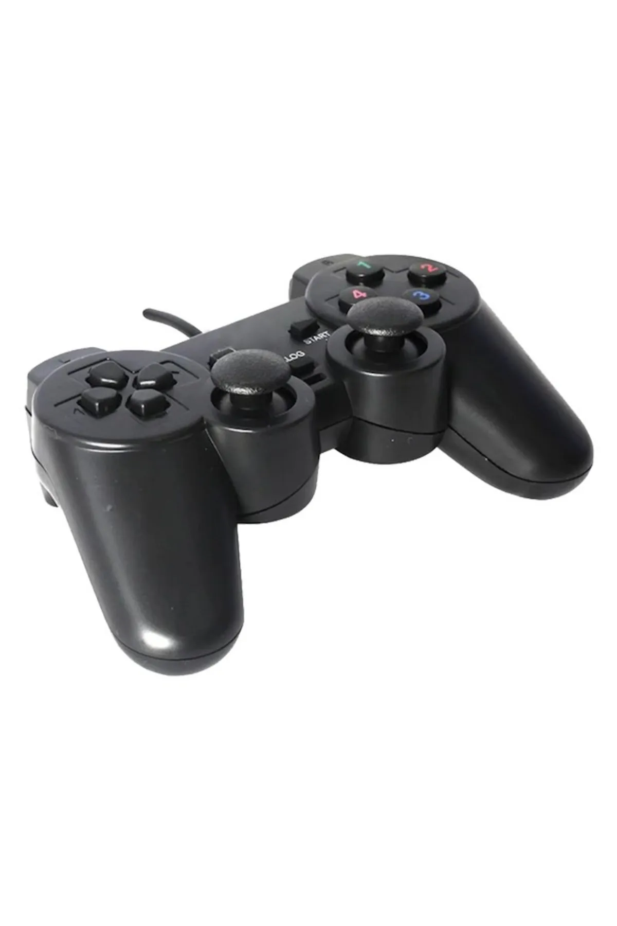 harry 2 Adet Pc/Ps3 Uyumlu 1.8 Metre Kablolu Çift Motor Titreşimli Joystick-Oyun Konsolu Play Station Kolu