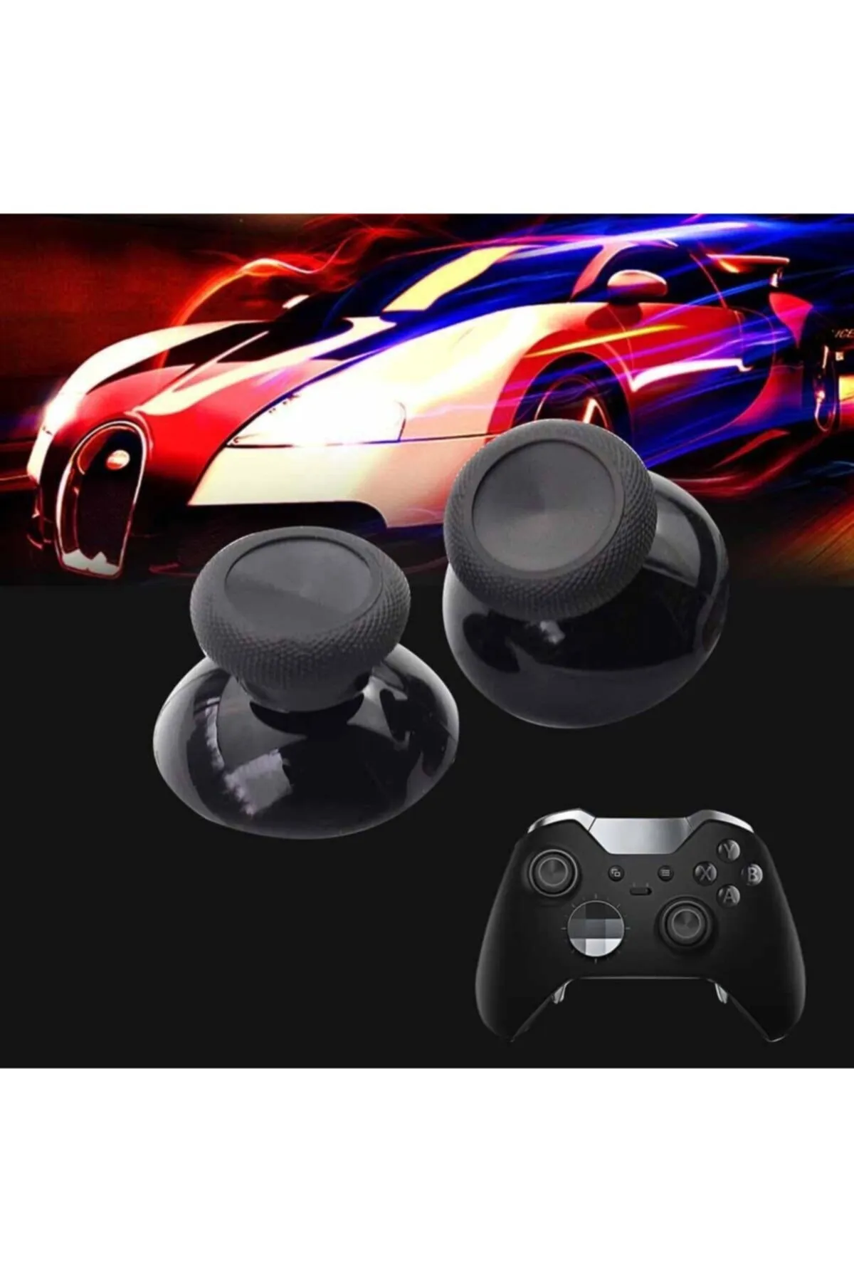 POPKONSOL 2 Adet Xbox One Analog Başlık Xbox One Analog Topuz Kol Tamir Orjinal Yedek Parça Thumb Stick Cap