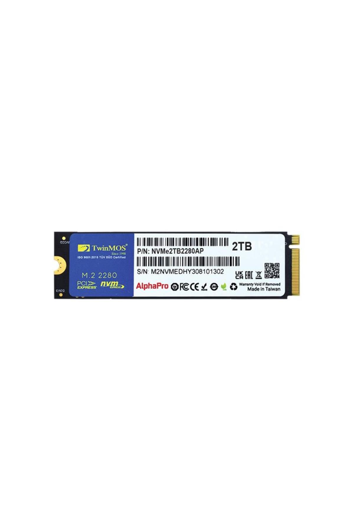 TwinMOS 2 TB TWINMOS M.2 PCIE NVME 3600/3250 NVME2TB2280AP