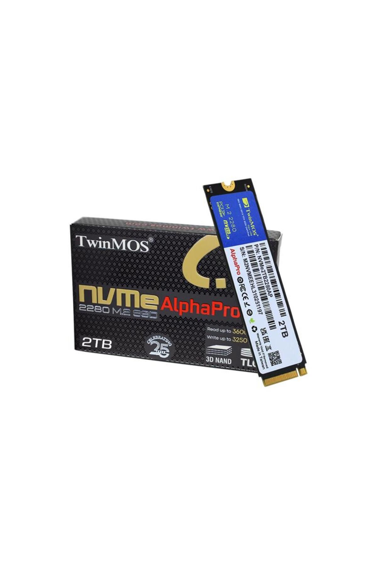 TwinMOS 2 TB TWINMOS M.2 PCIE NVME 3600/3250 NVME2TB2280AP