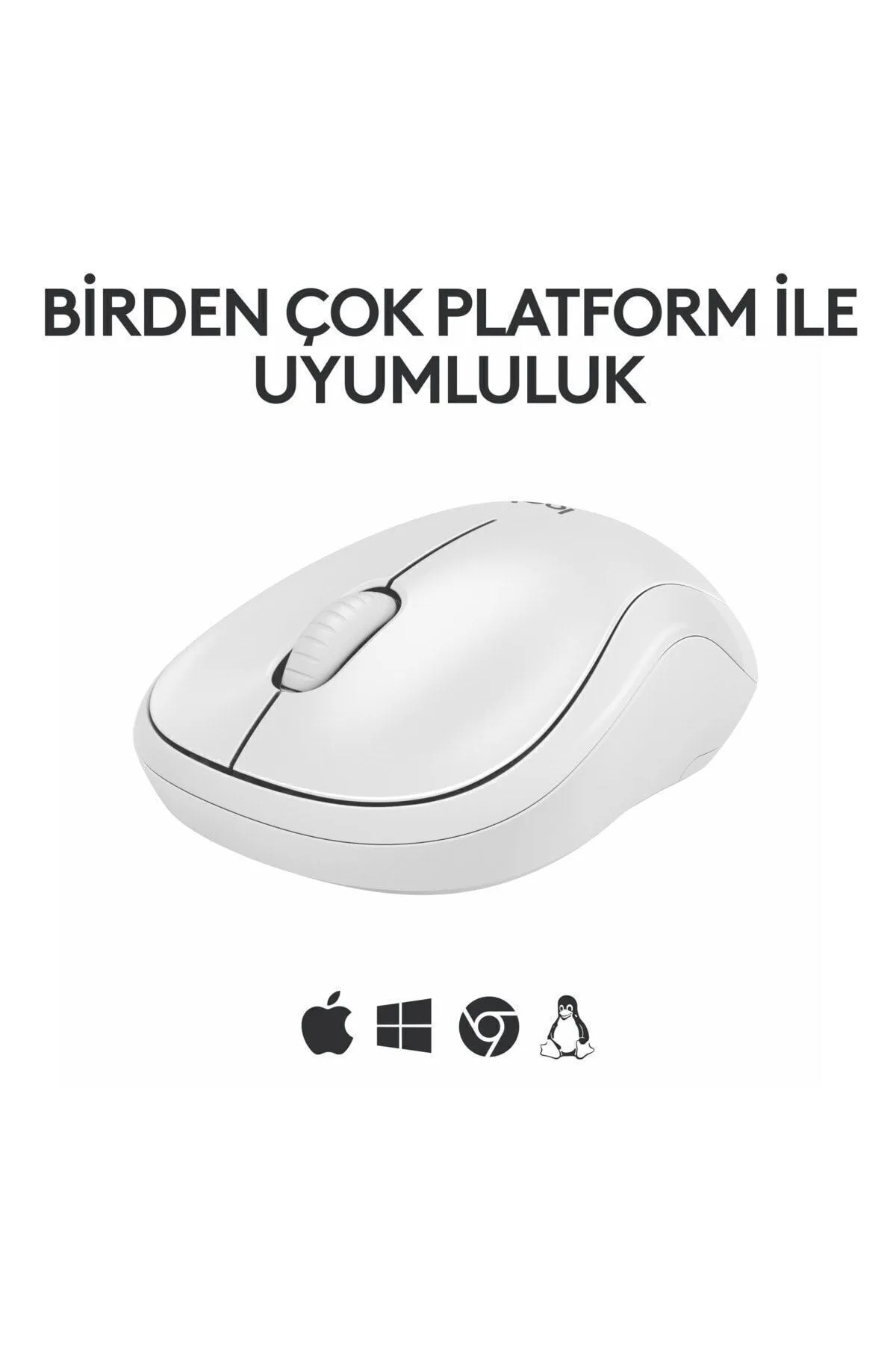 Logitech 2 Yıl M240 Sessiz Kompakt Kablosuz Bluetooth Mouse - Beyaz Beyaz Resmi Distribütör Garantili Blueto