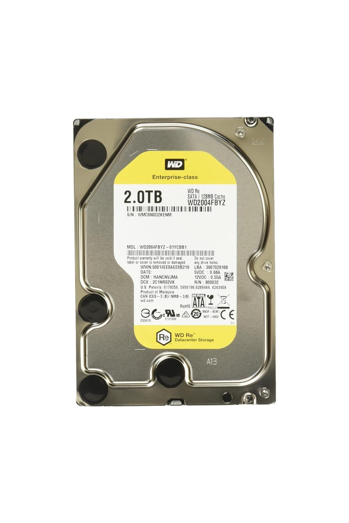 WD 2004fbyz 2tb 7200rpm 128mb 3.5" Sata Harddisk