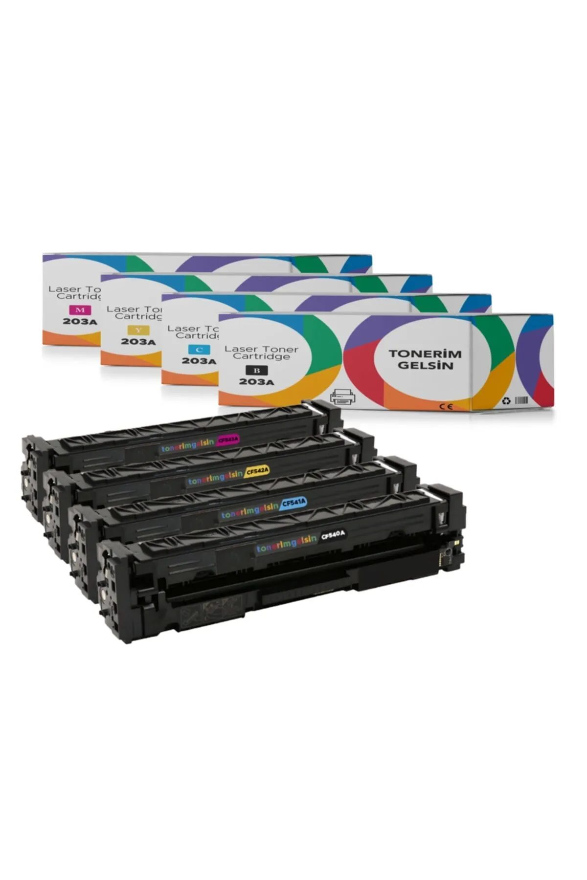 HP 203a-cf540a Set Takım Toner- M254nw/m281fdw/m280nw