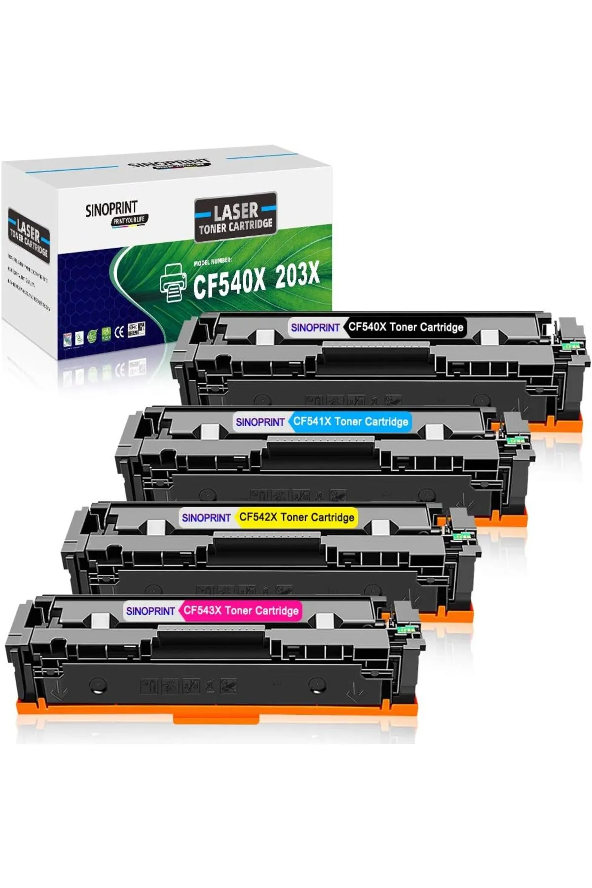 HP 203X CF540X Pro MFP M281fdw M281fdn M280nw M281cdw, Pro M254dn M254dw M254nw Printe SET