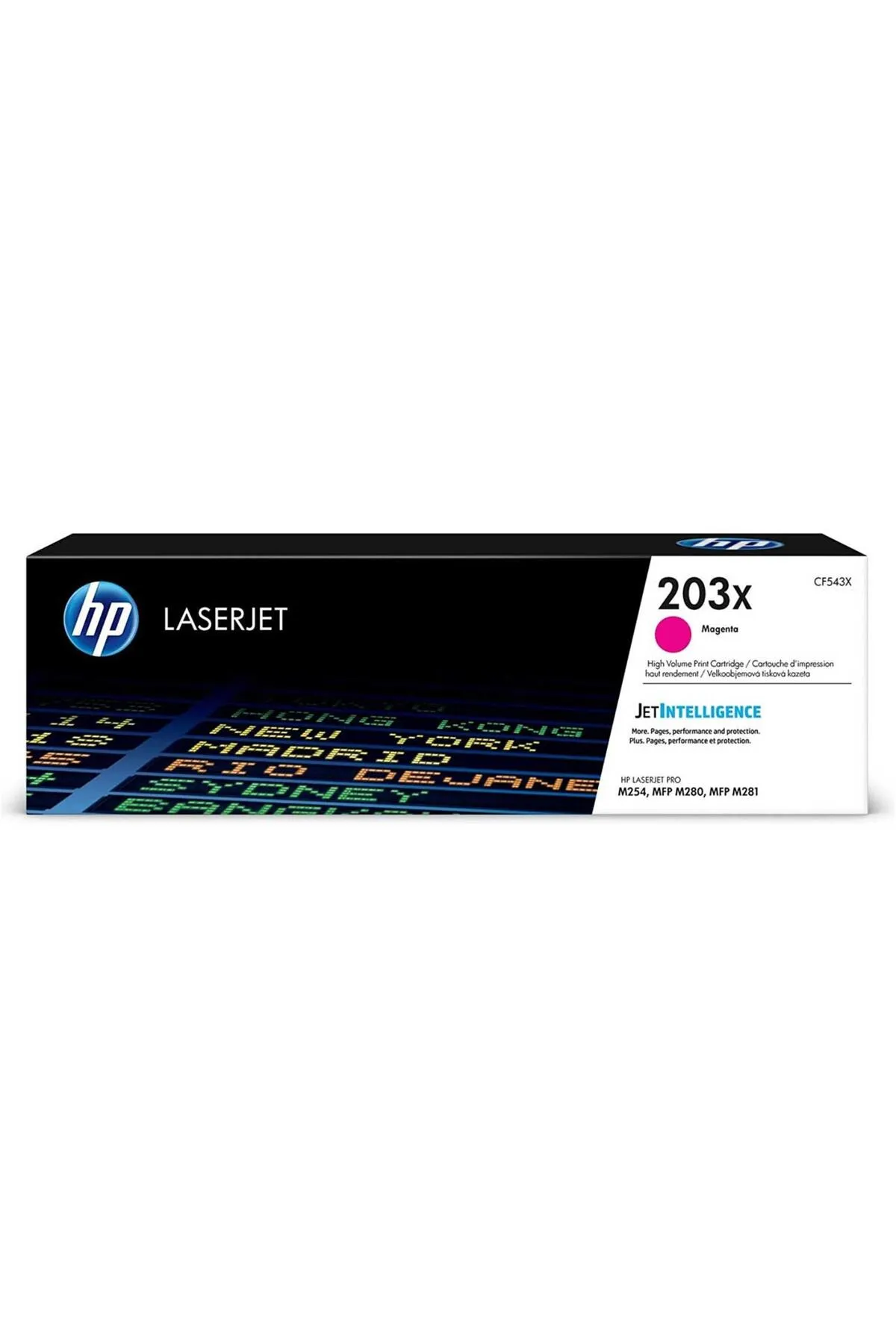 HP 203x Magenta Kırmızı Yüksek Kapasite 2.500 Sayfa Toner Cf543x