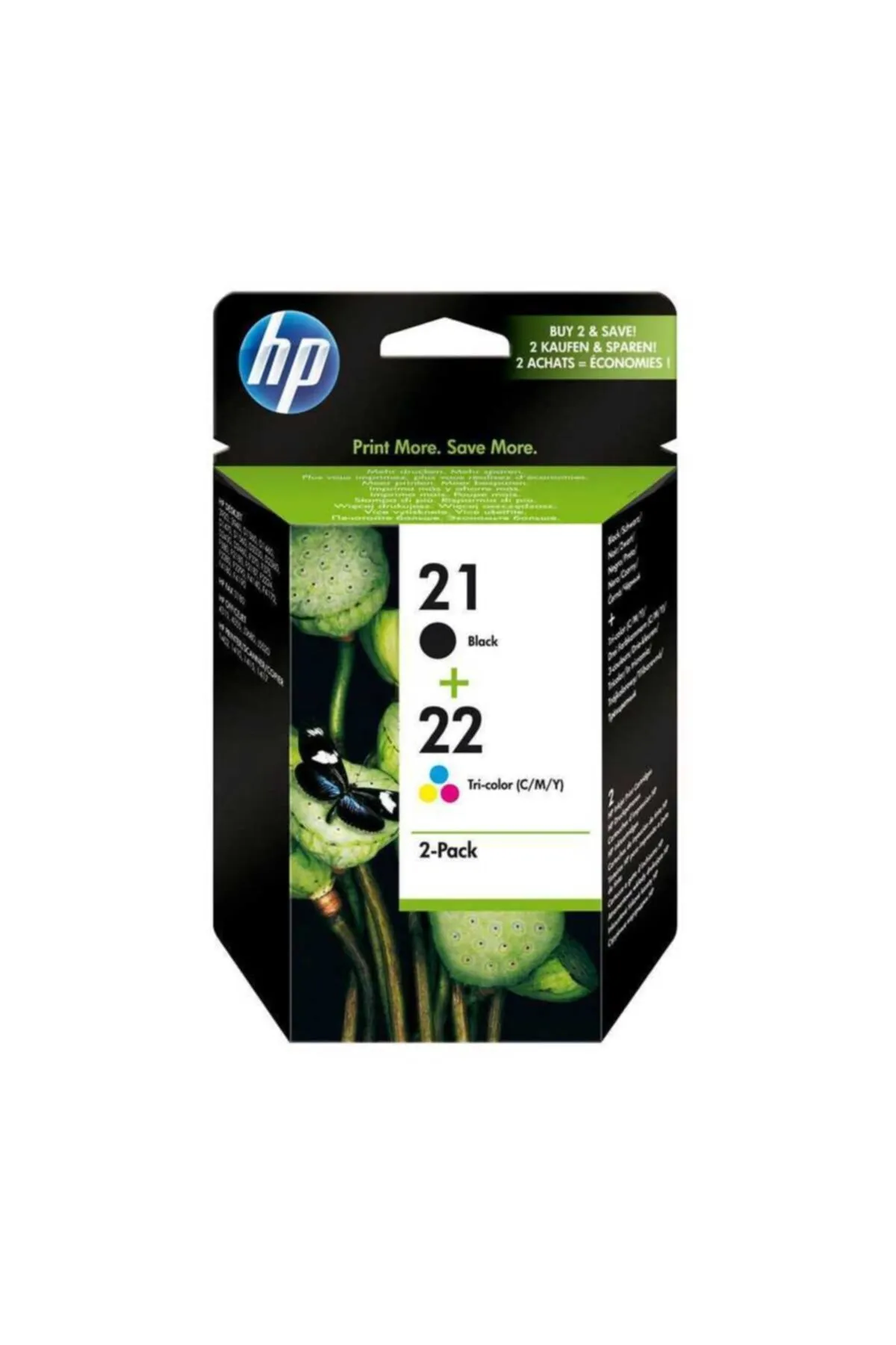 HP 21 + 22 Sd367ae Ikili Paket Siyah Ve Renkli Orjinal Kartuş Set