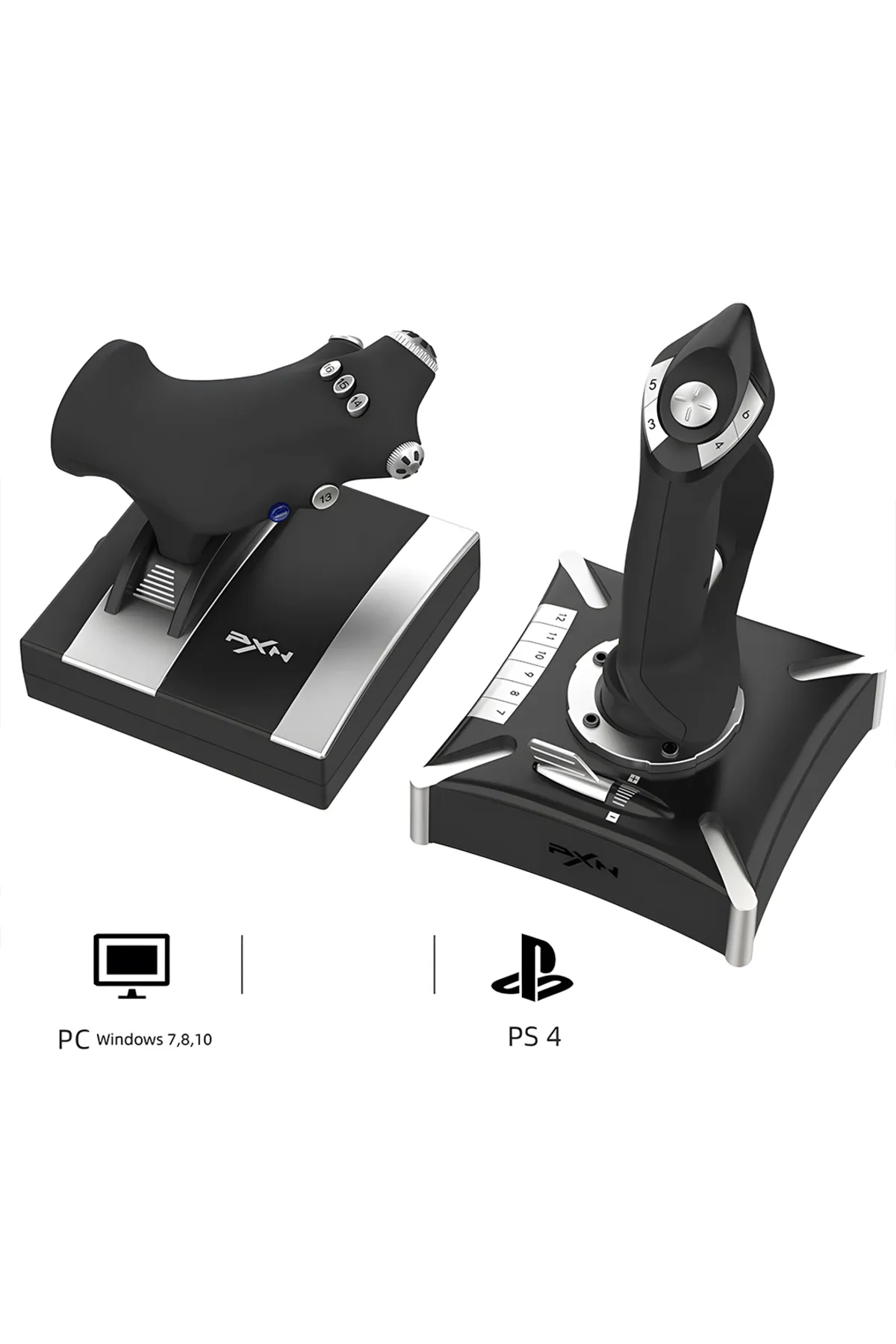 pxn 2119 Pro Uçuş Simülatör Joystick Kontrolcü Ps4/pc/xbox One