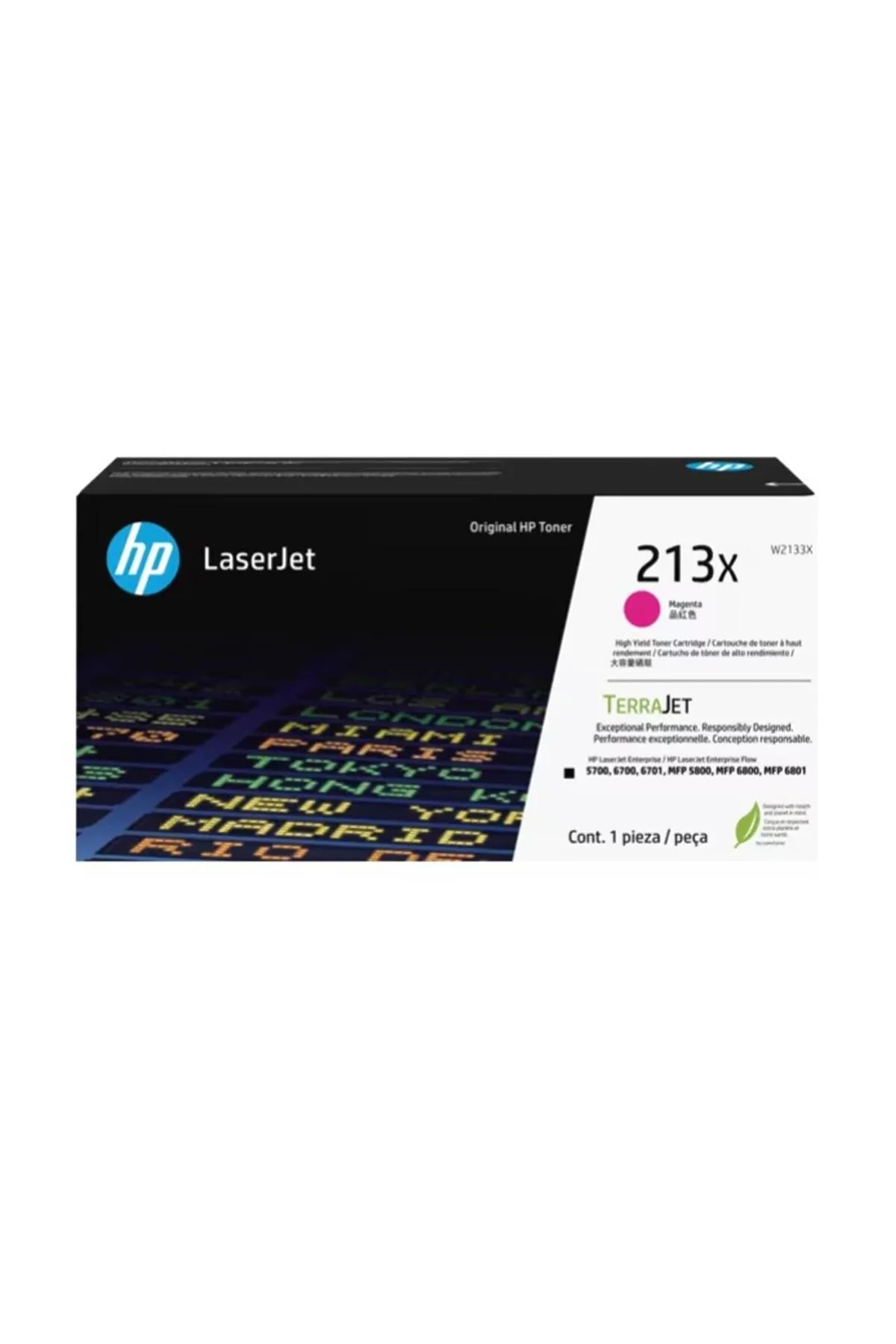 HP 213X Magenta Kırmızı 6.000 Sayfa Toner W2133X