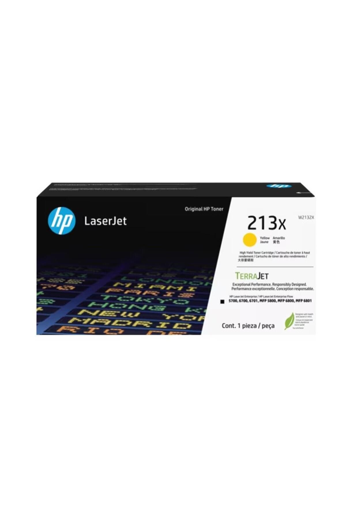 HP 213X Yellow Sarı 6.000 Sayfa Toner W2132X