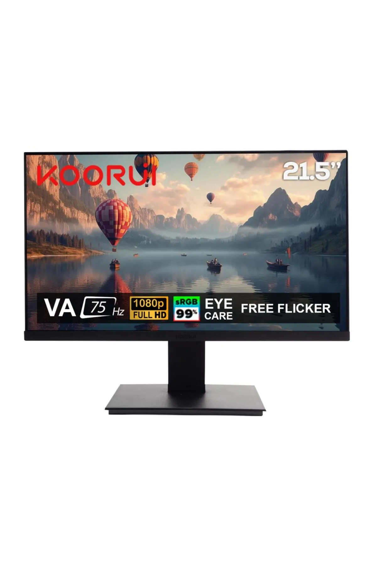 Koorui 21.5" 22n1 75hz 6ms Va Fhd (HDMI, VGA) Monitör