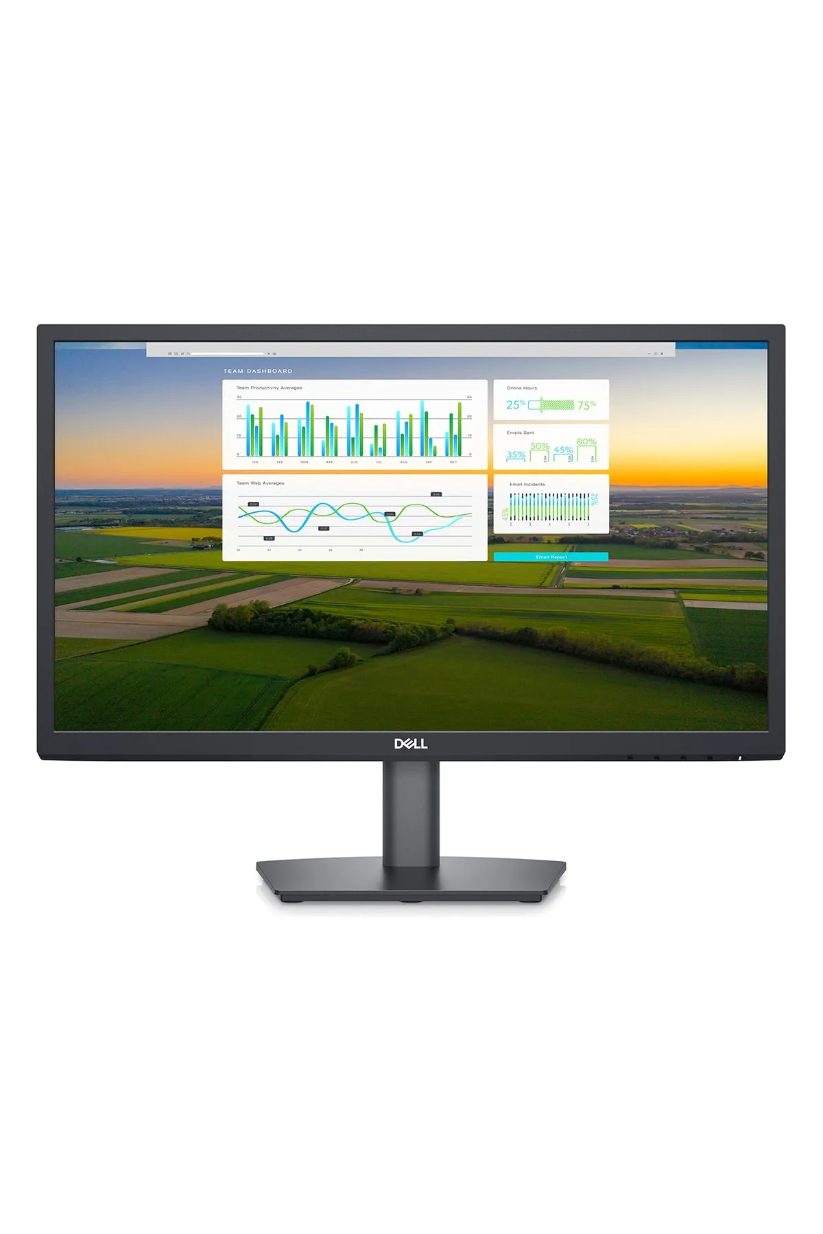 Dell 21.5" Dell E2222h Fhd 5ms 60hz Vga, Dp (display) 3 Yıl Garanti