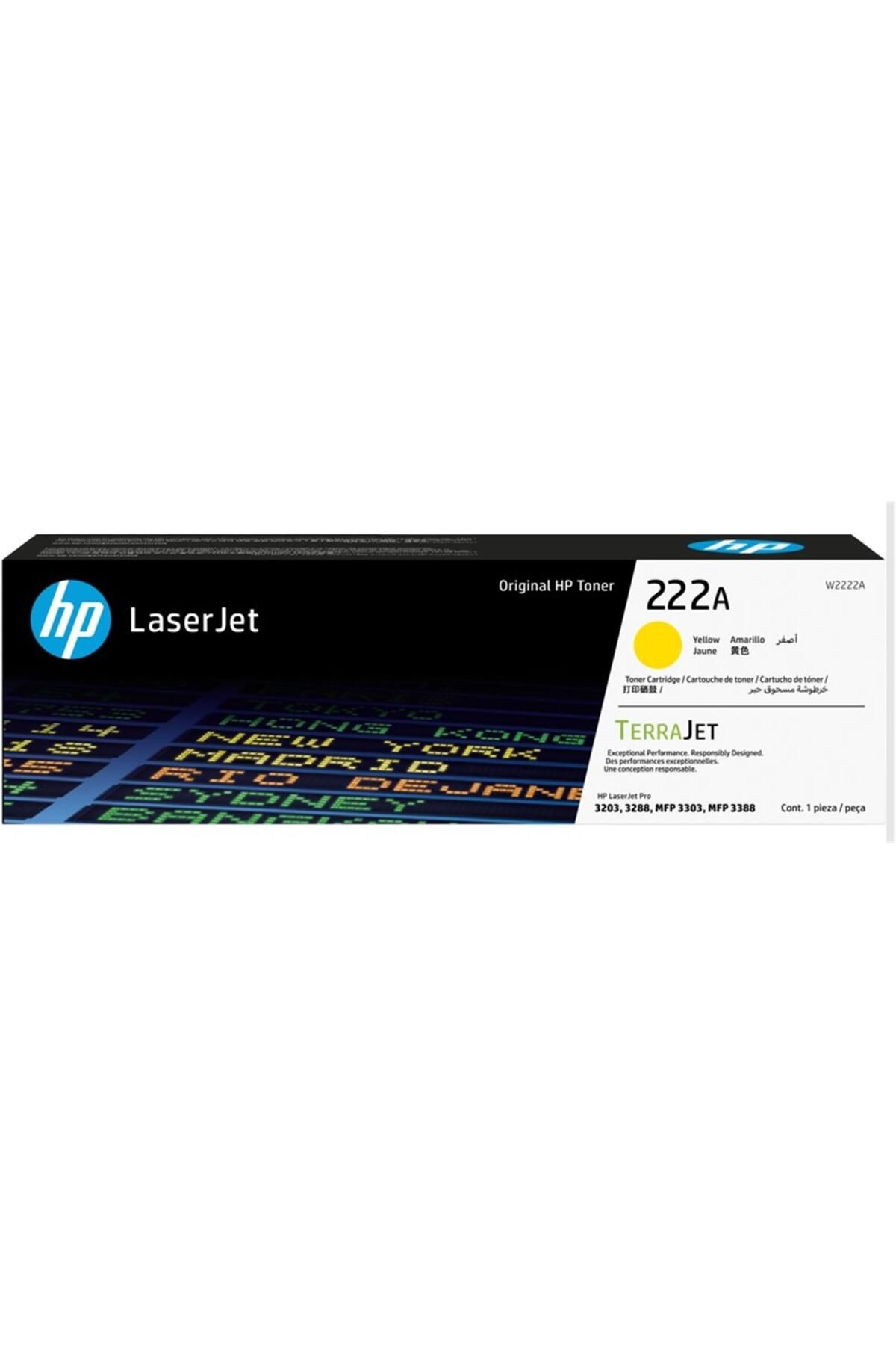 HP 222a Yellow Sarı 1.200 Sayfa Toner W2222a