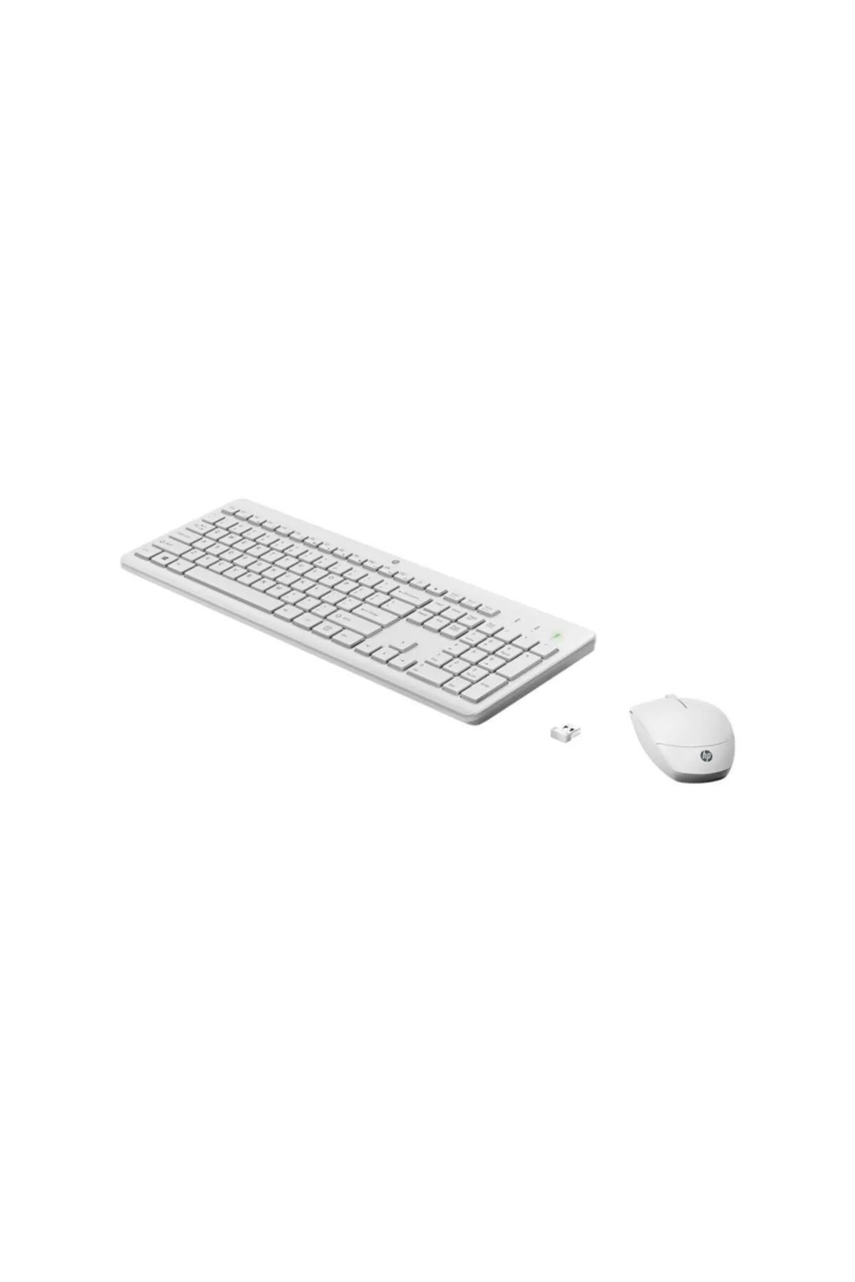 HP 230 3L1F0AA Kablosuz Klavye &amp; Mouse Kombo Beyaz 1600dpı (2 x AAA (keyboard); 1 x AA (mouse)