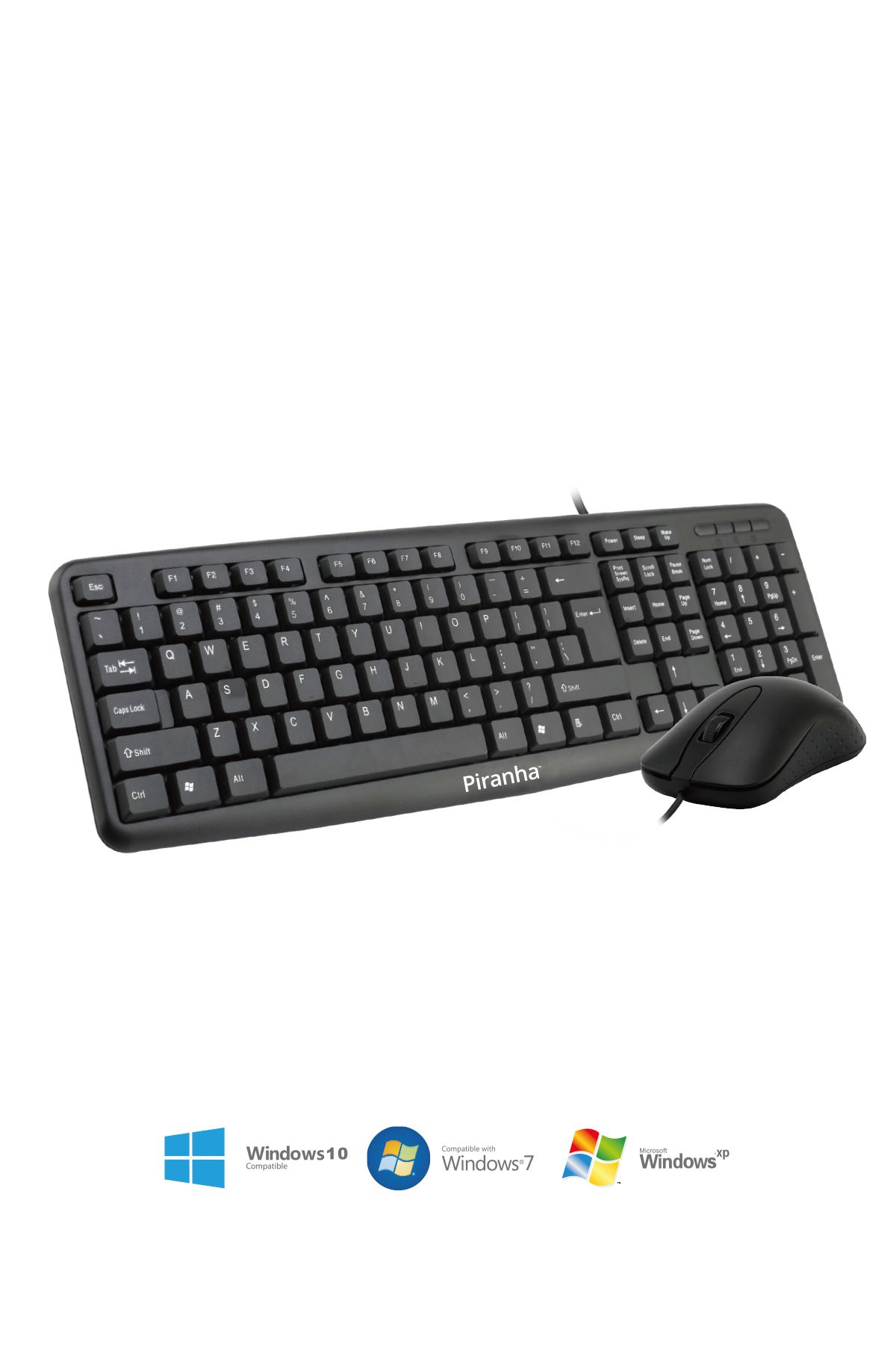 Piranha 2325 Kablolu Klavye Ve Mouse Set Türkçe Q Klavye