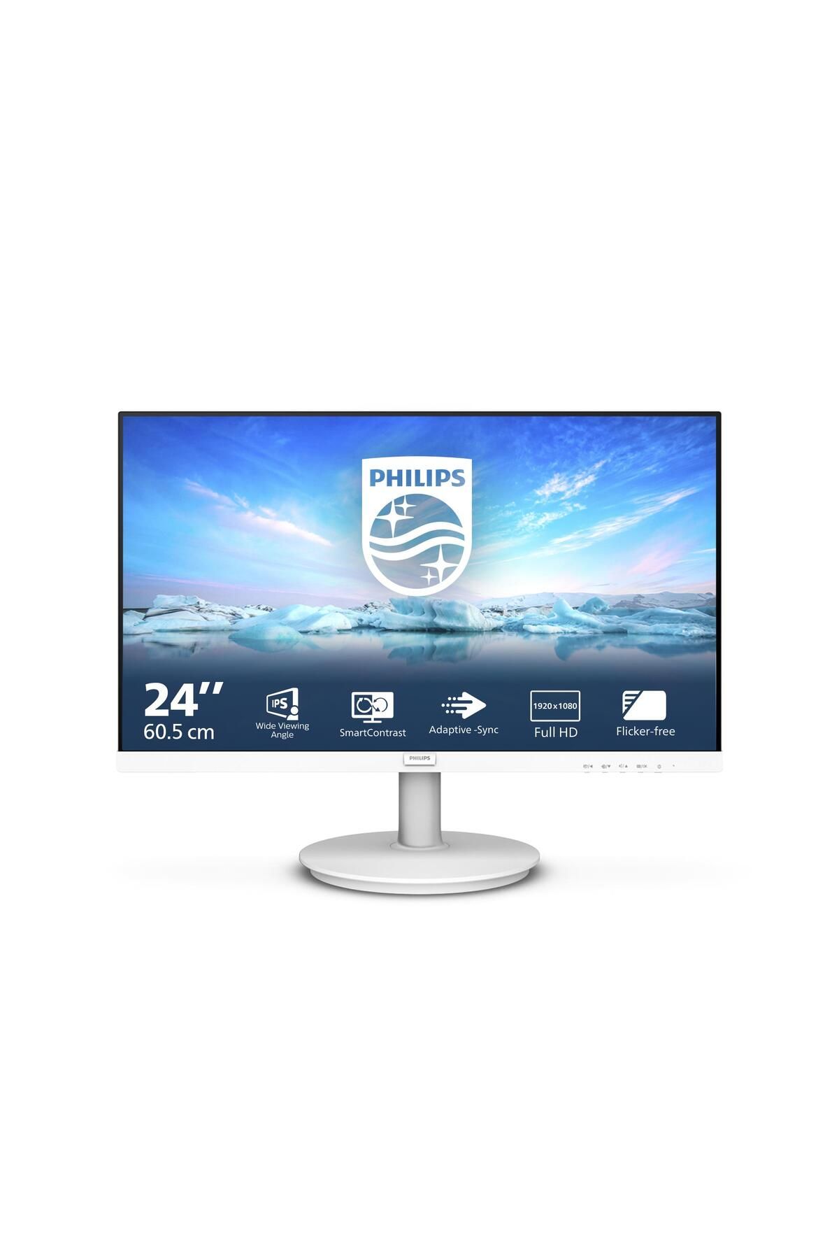 Philips 23.8" 241V8AW/00 75Hz 4ms IPS FullHD Beyaz Led Monitör