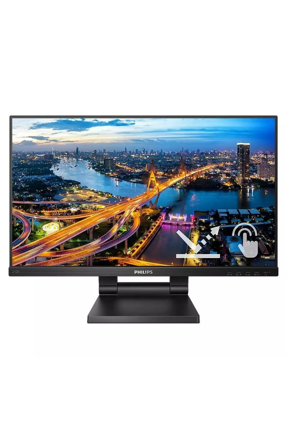 Philips 23.8" 242b1tc-00 Ips 4ms 75hz Hdmı-dp Ev Ofis Tipi Dokunmatik Monitör 1920x1080