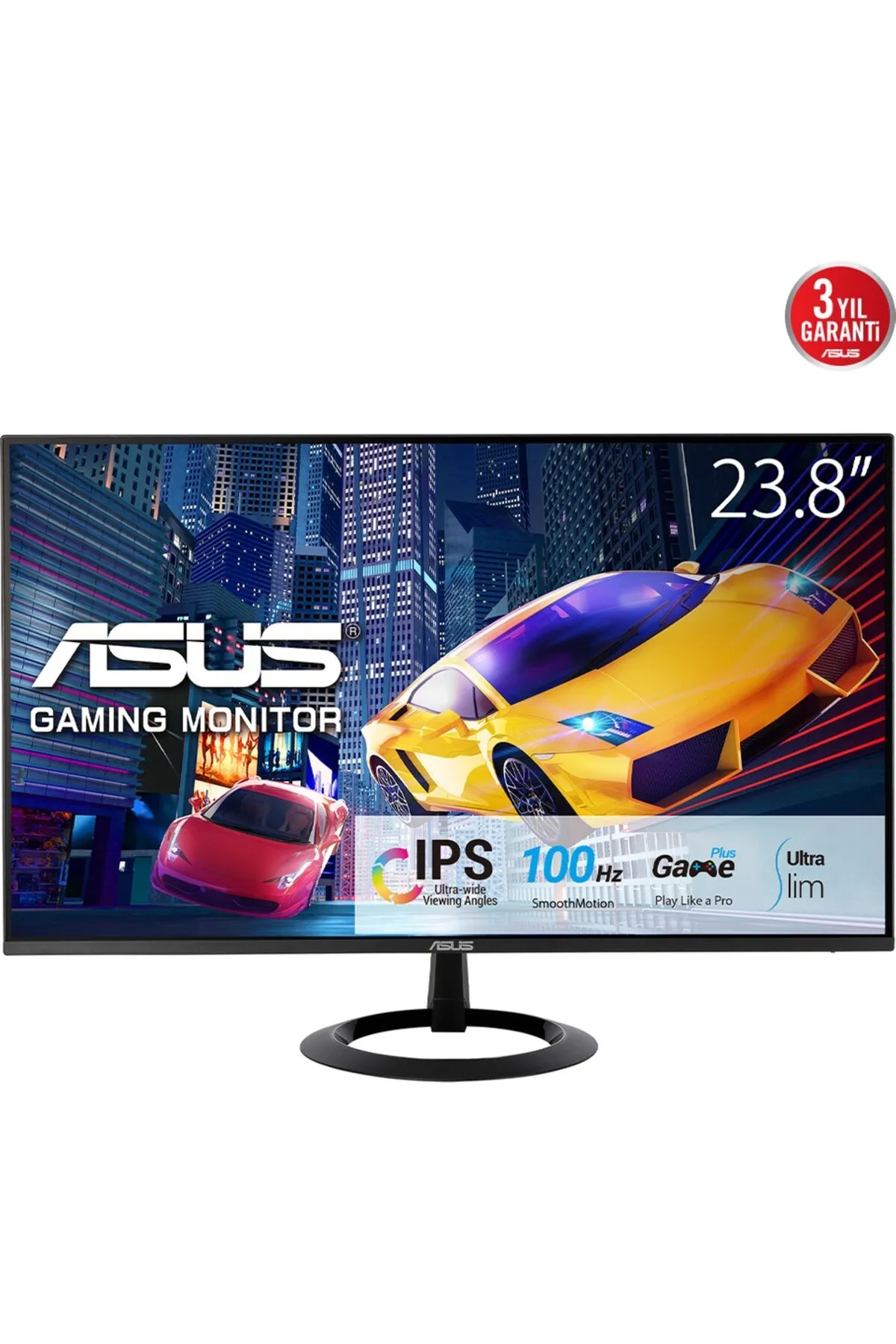 Asus 23.8 Inc Vz24Ehf İps Freesync 1920X1080 1Ms 100Hz Hdmi Vesa 3Yıl Eyecar Monitör