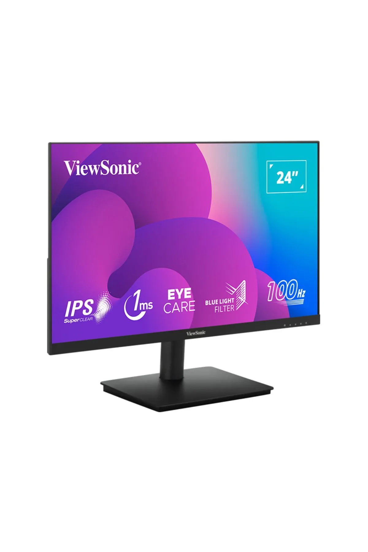 ViewSonic 23.8" VA240-H FULLHD 1MS 100HZ IPS HDMI VGA SUPERCLEAR 3 KENAR ÇERÇEVESİZ MONITOR