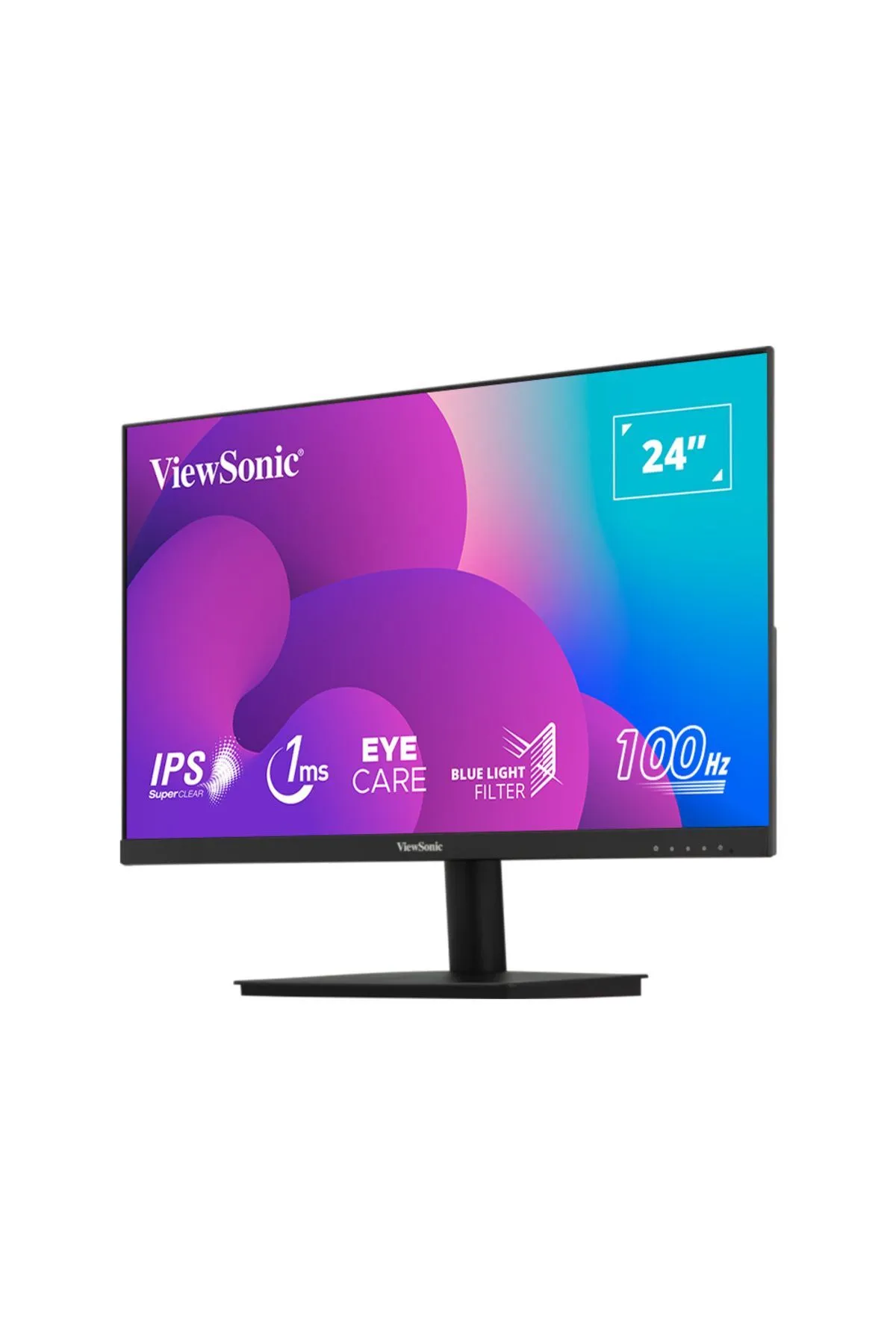 ViewSonic 23.8" VA240-H FULLHD 1MS 100HZ IPS HDMI VGA SUPERCLEAR 3 KENAR ÇERÇEVESİZ MONITOR