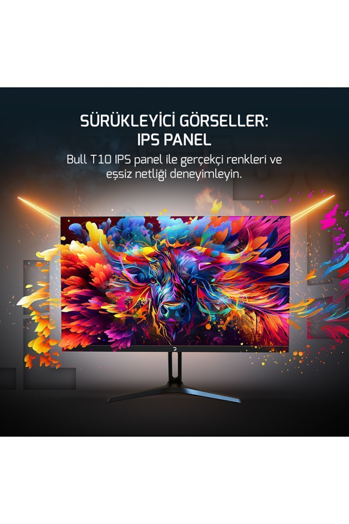 Gamepower 24'' Bull T10 Flat Ips 180hz 0.5ms Fhd Gaming Monitör (SIFIR ÖLÜ PİKSEL GARANTİLİ)