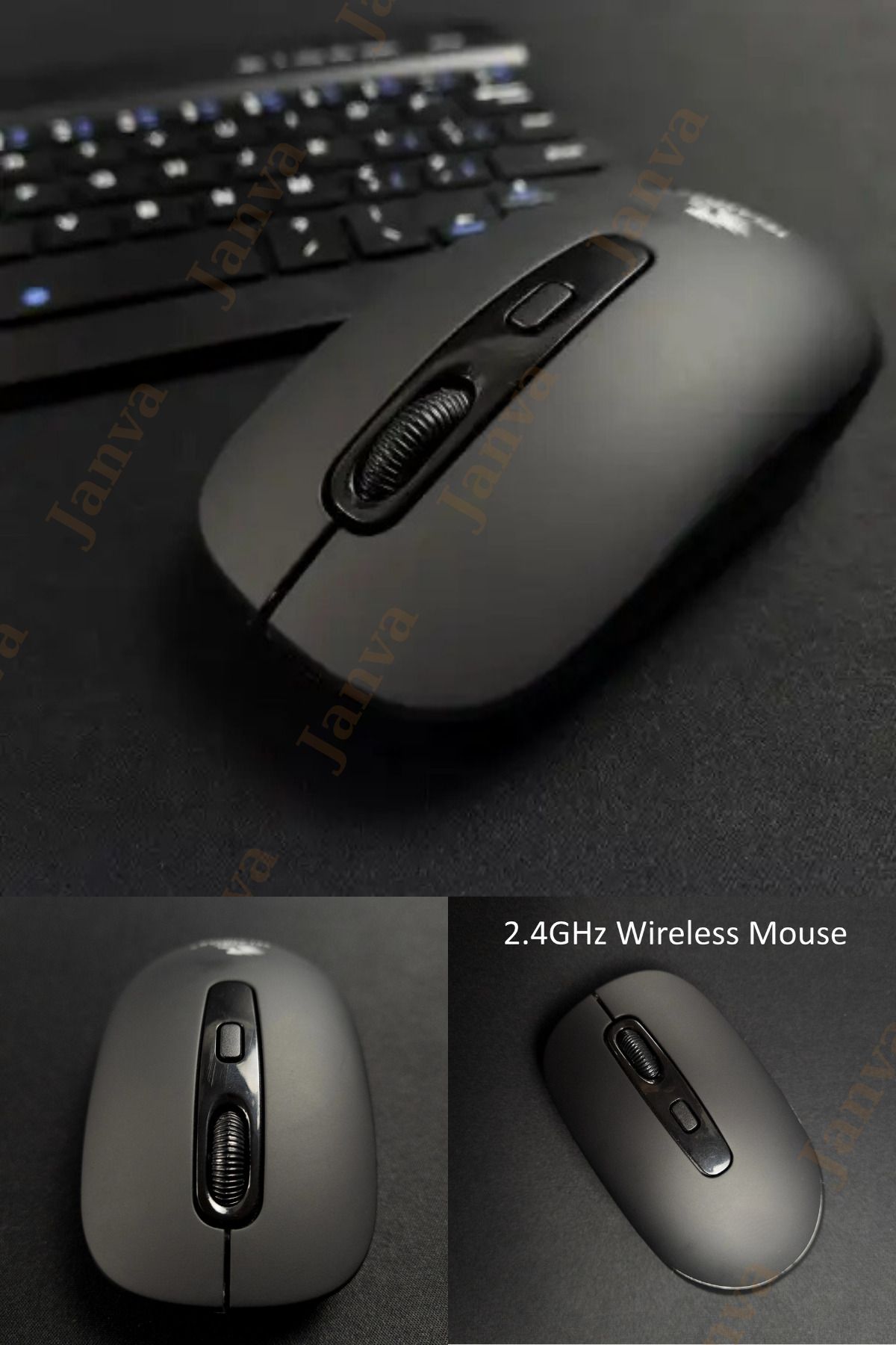 Janva 2.4 Ghz Wiraless Mouse Kablosuz Mause Fare Usb High Sensitiviy 10 Metre Çekim Mesafesi Özel Tasarım