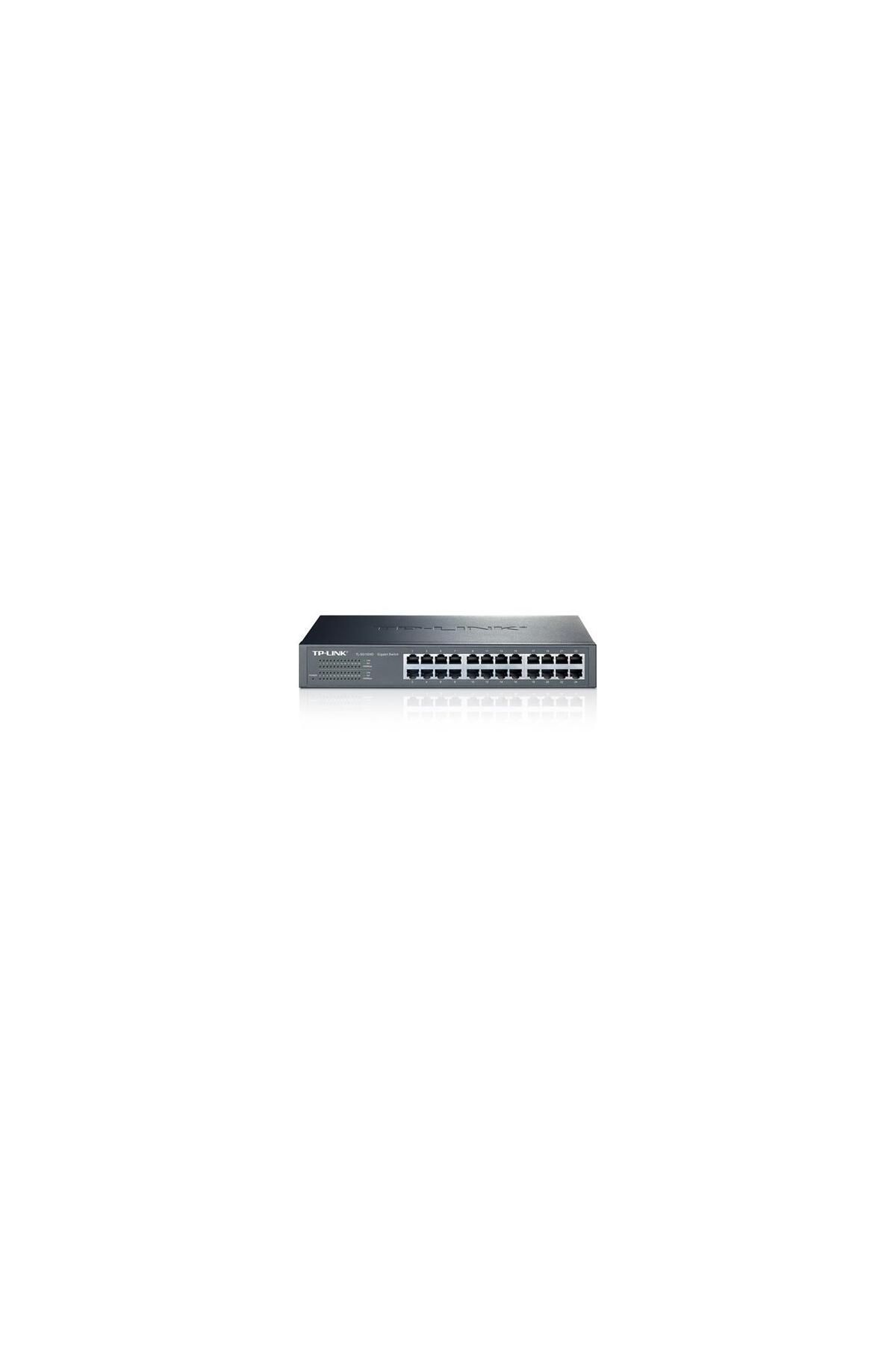 TP-Link 24 Port 10-100-1000 Mbps Switch Çelik Kasa Rack Mount Tak ve Kullan % 40 Enerji Tasarruflu G